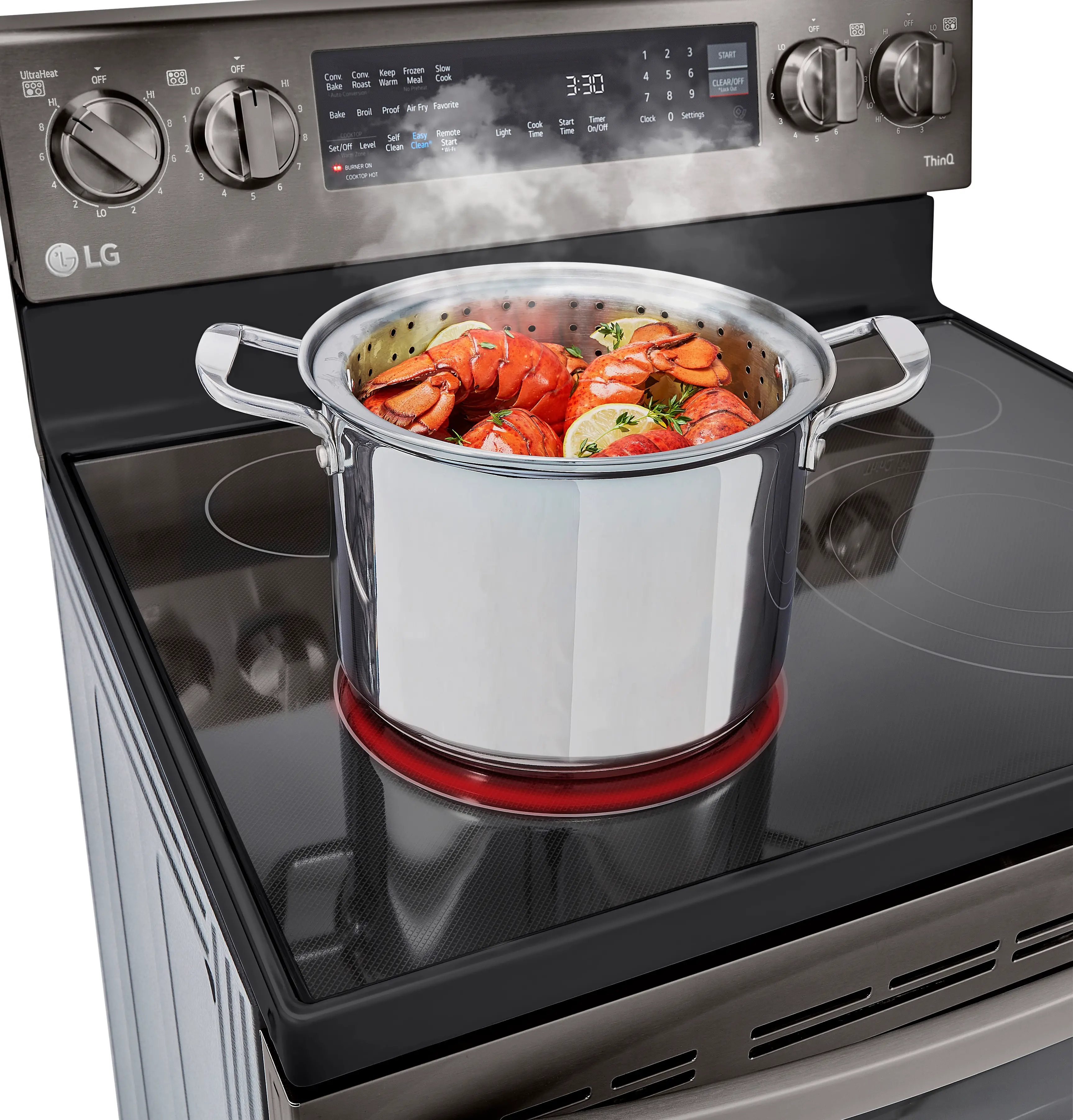 LREL6325D LG 6.3 cu ft Electric Range with InstaView - Black Stainless Steel-10