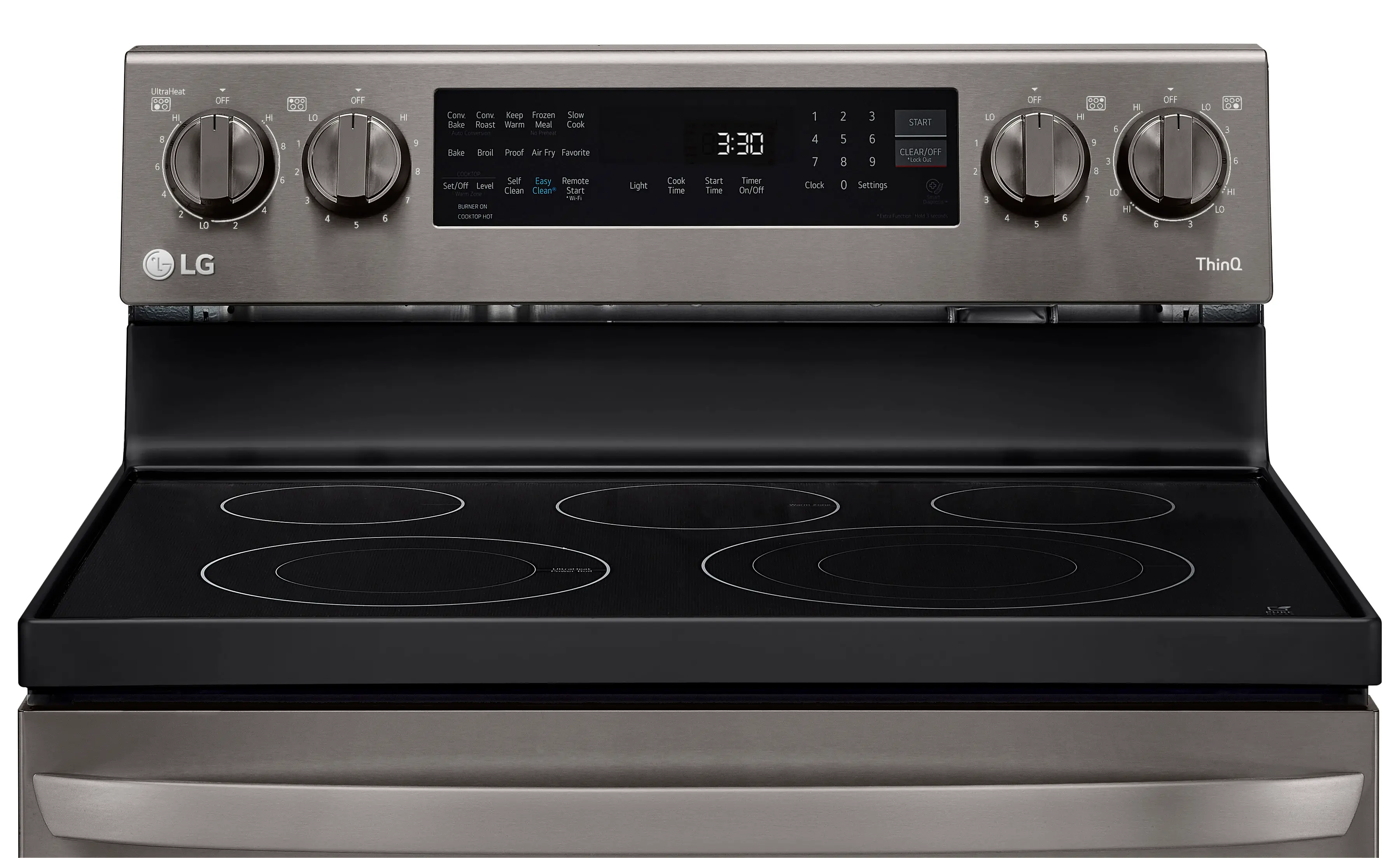 LREL6325D LG 6.3 cu ft Electric Range with InstaView - Black Stainless Steel-2