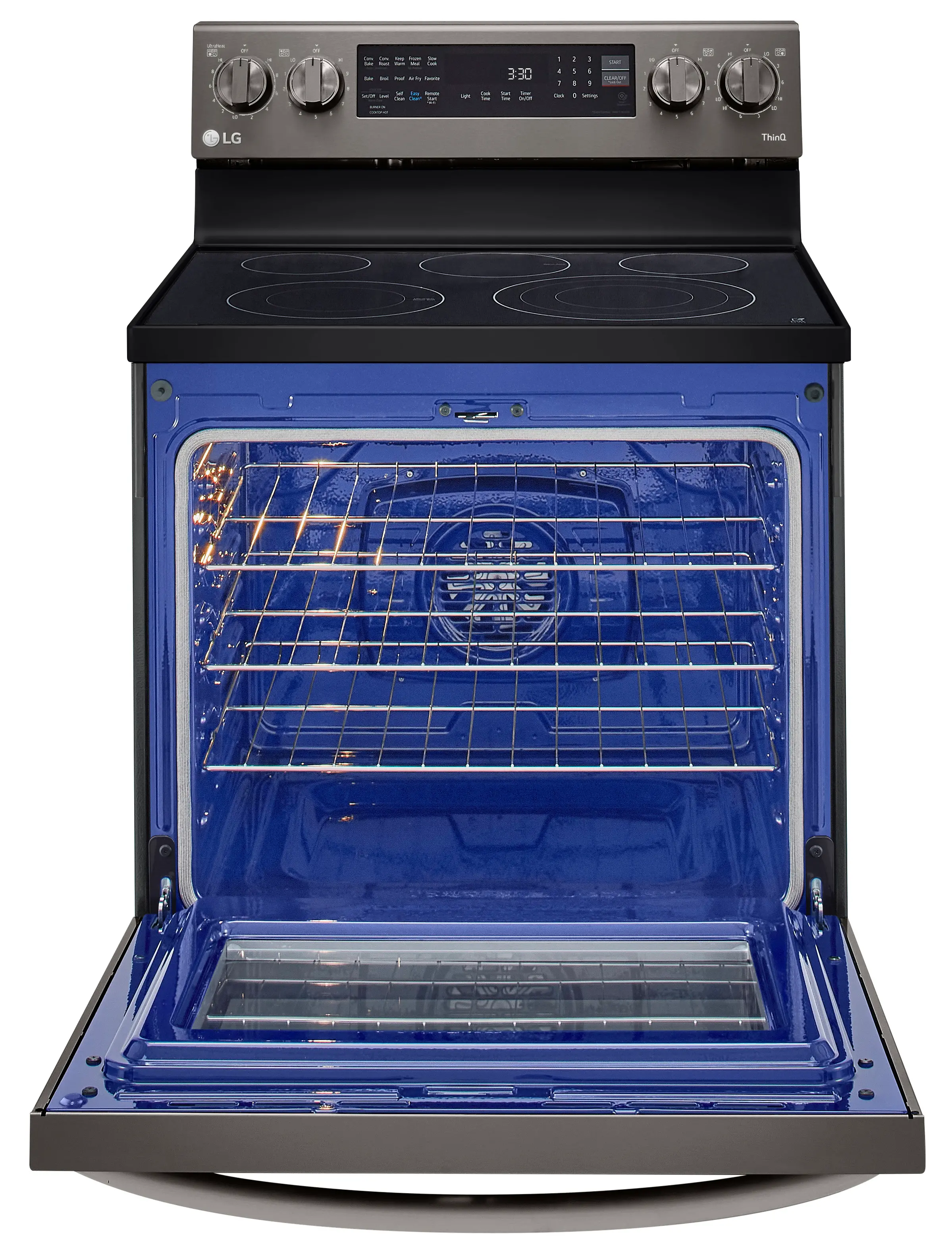 LREL6325D LG 6.3 cu ft Electric Range with InstaView - Black Stainless Steel-4