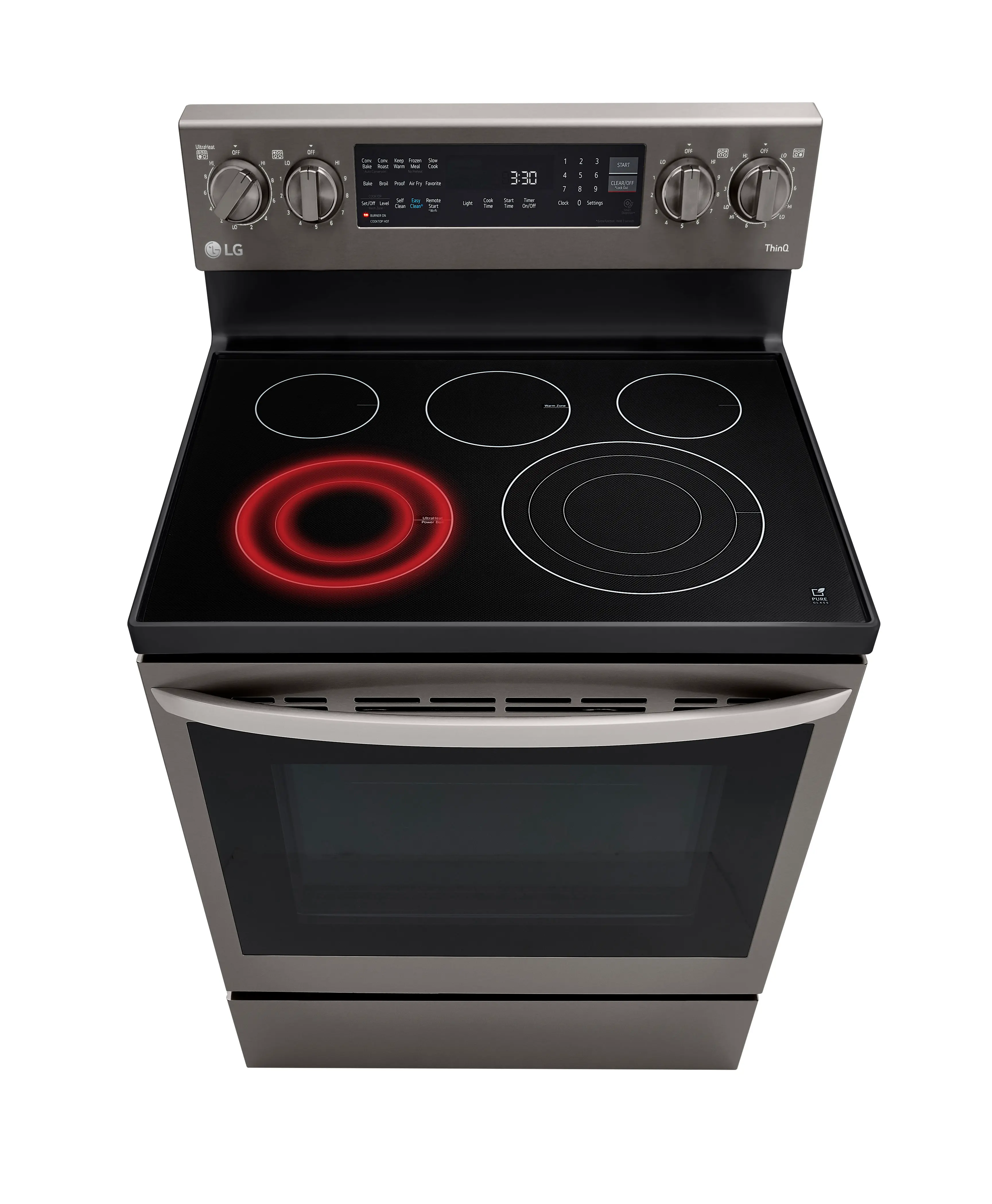 LREL6325D LG 6.3 cu ft Electric Range with InstaView - Black Stainless Steel-6