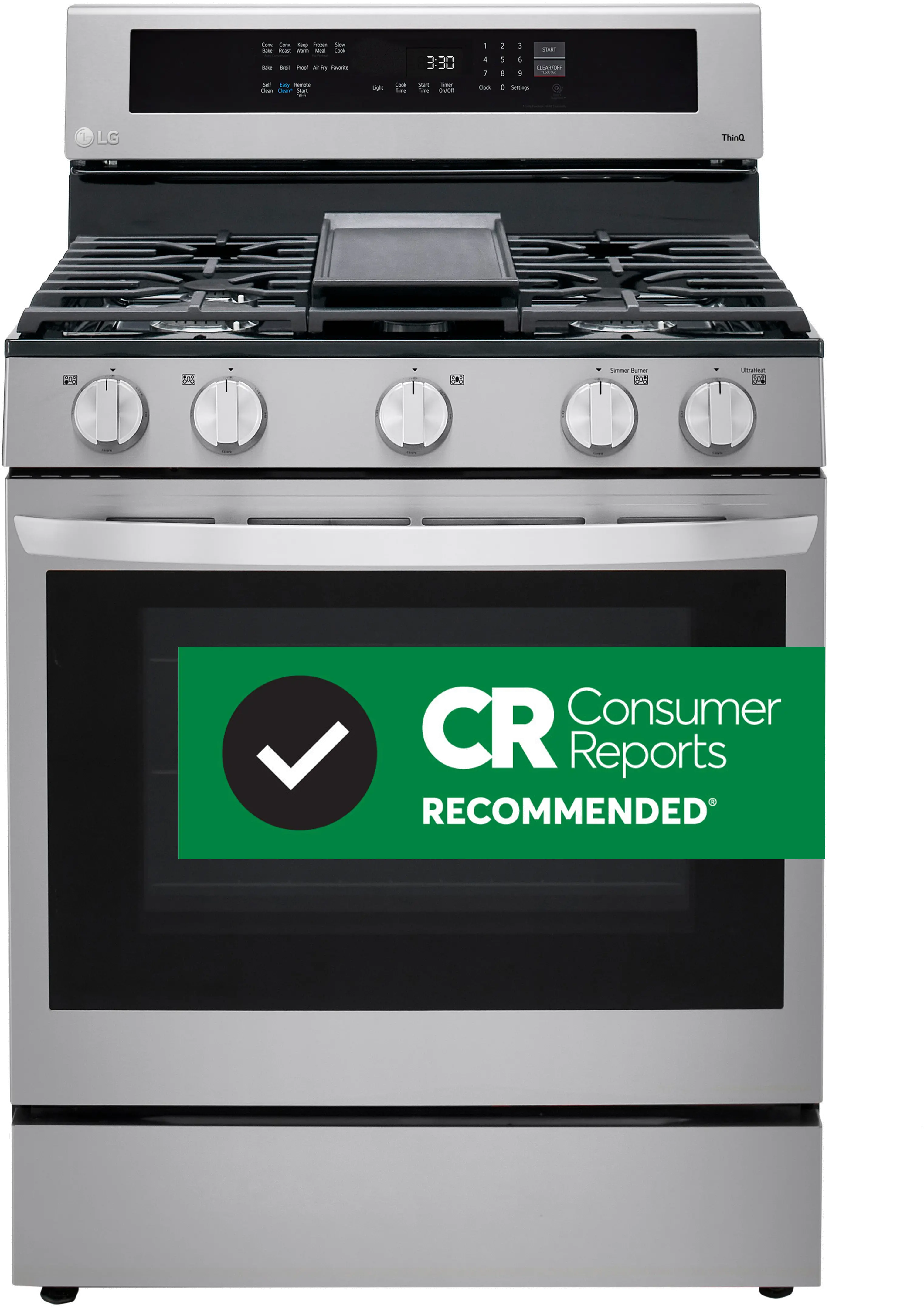 LRGL5825F LG 5.8 cu ft Gas Range with InstaView - Stainless Steel-1