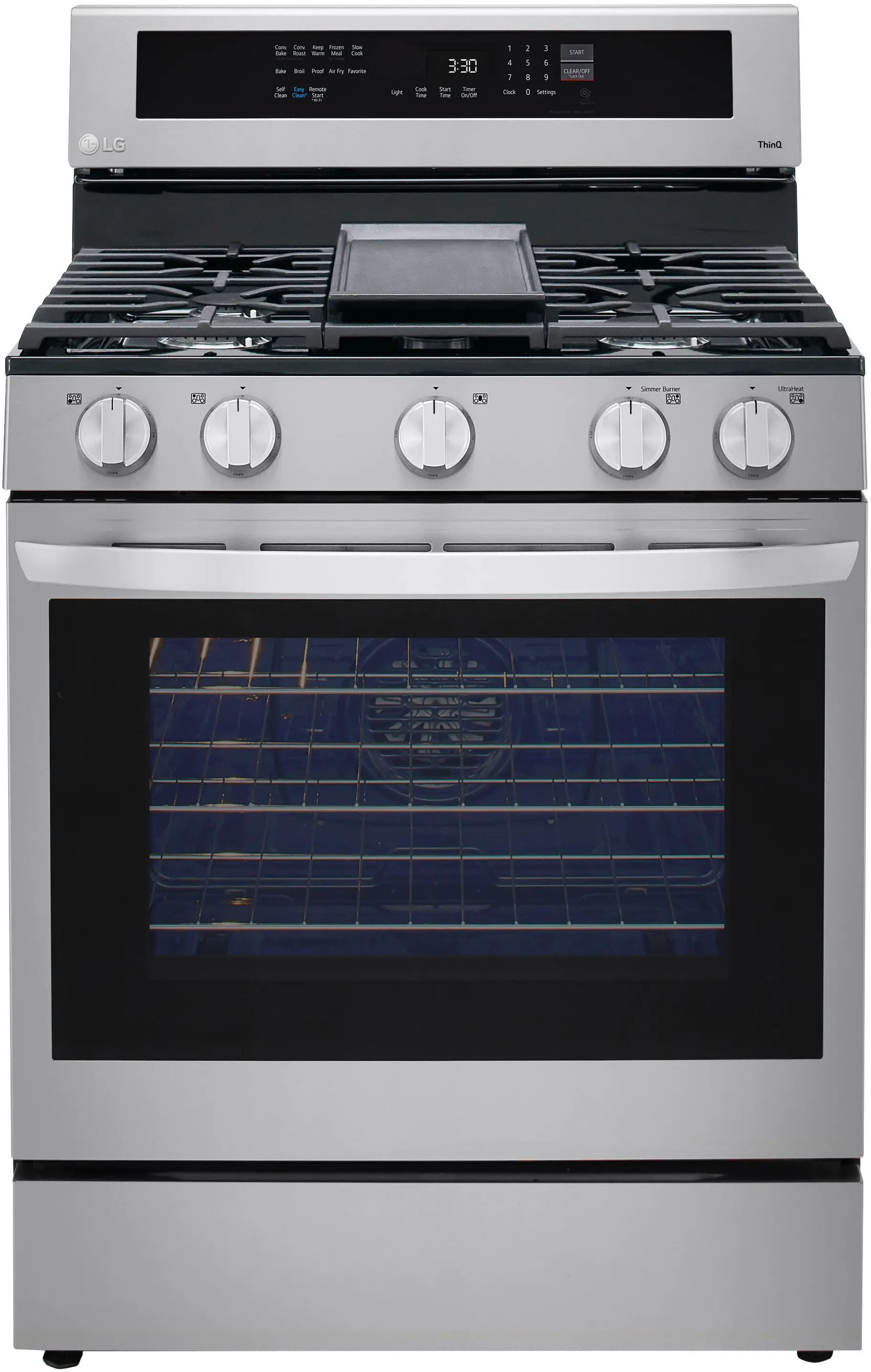 LRGL5825F LG 5.8 cu ft Gas Range with InstaView - Stainless Steel-3