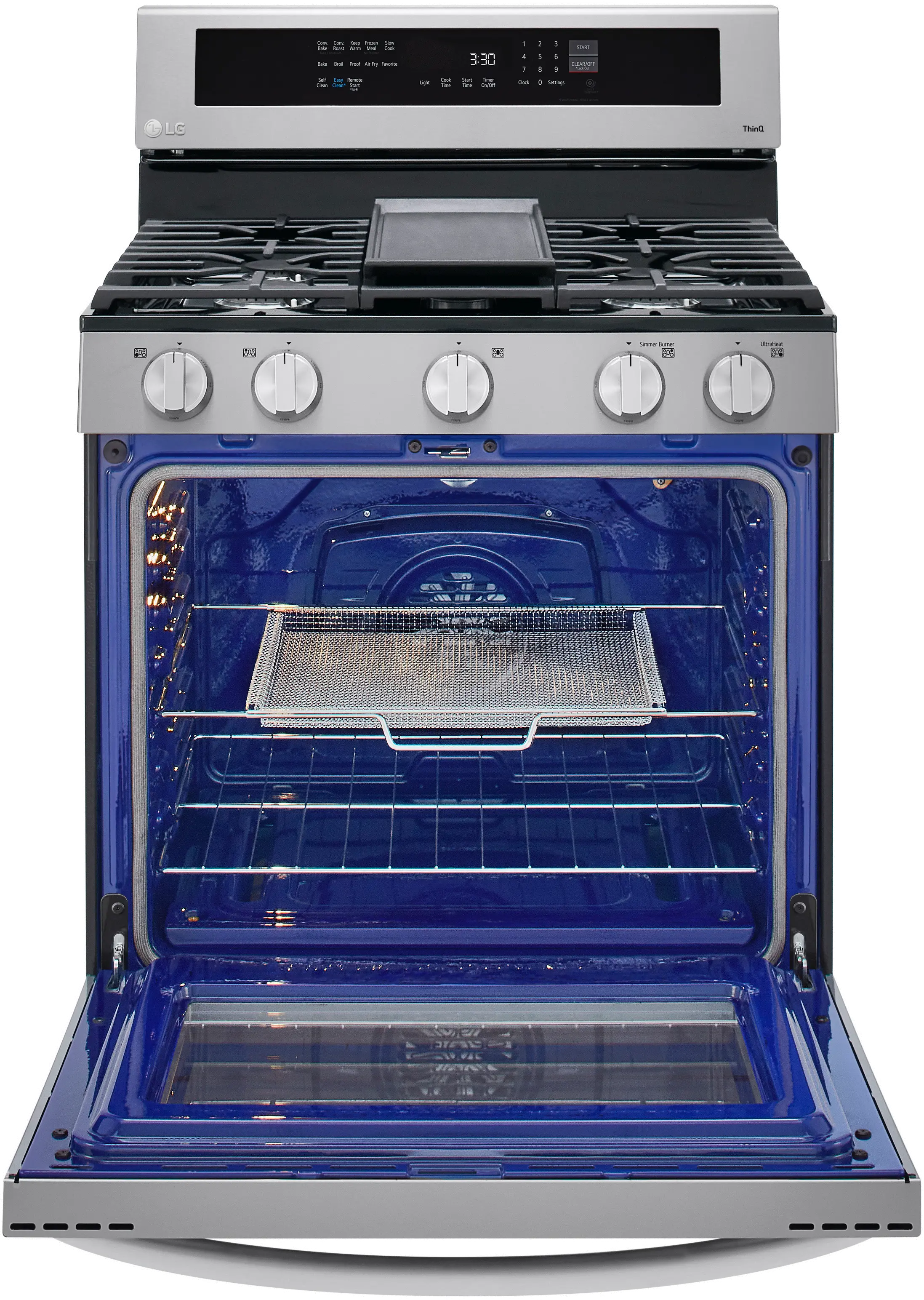 LRGL5825F LG 5.8 cu ft Gas Range with InstaView - Stainless Steel-4