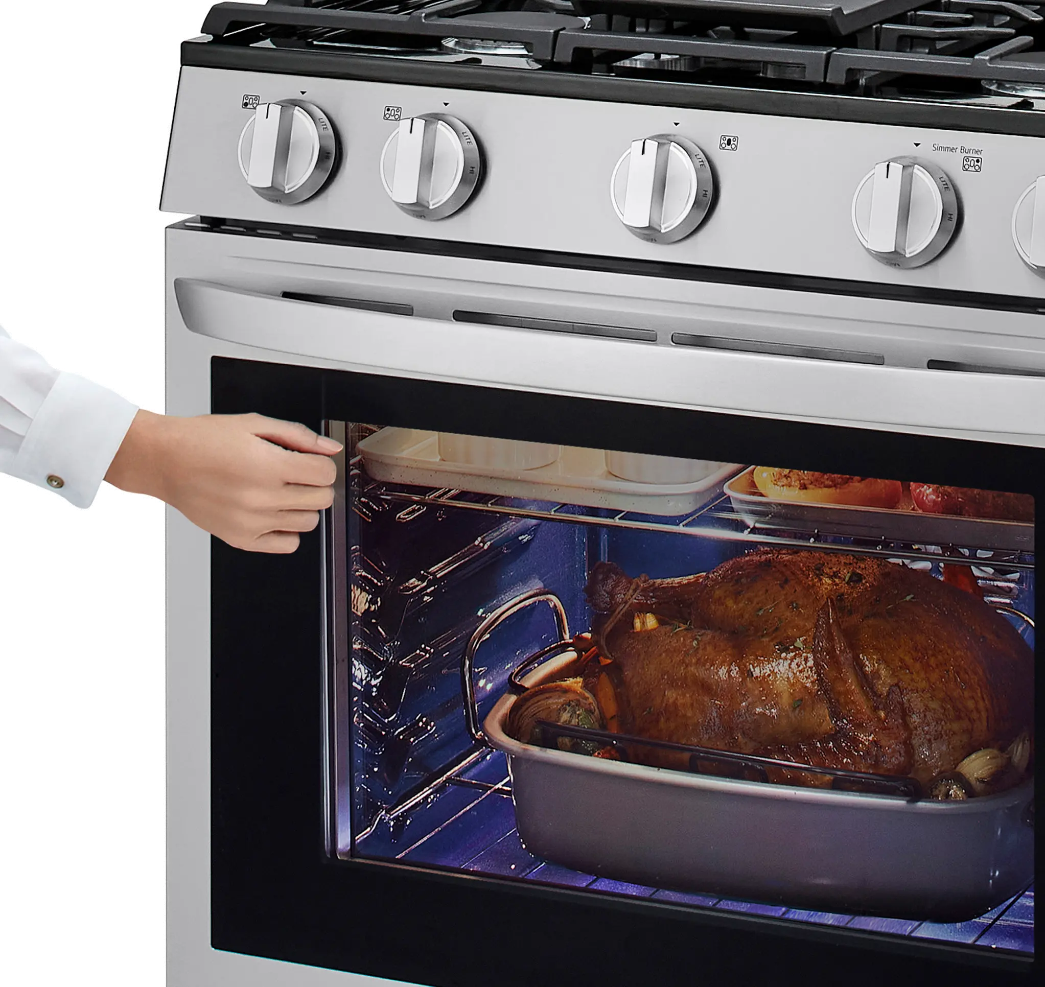 LRGL5825F LG 5.8 cu ft Gas Range with InstaView - Stainless Steel-6