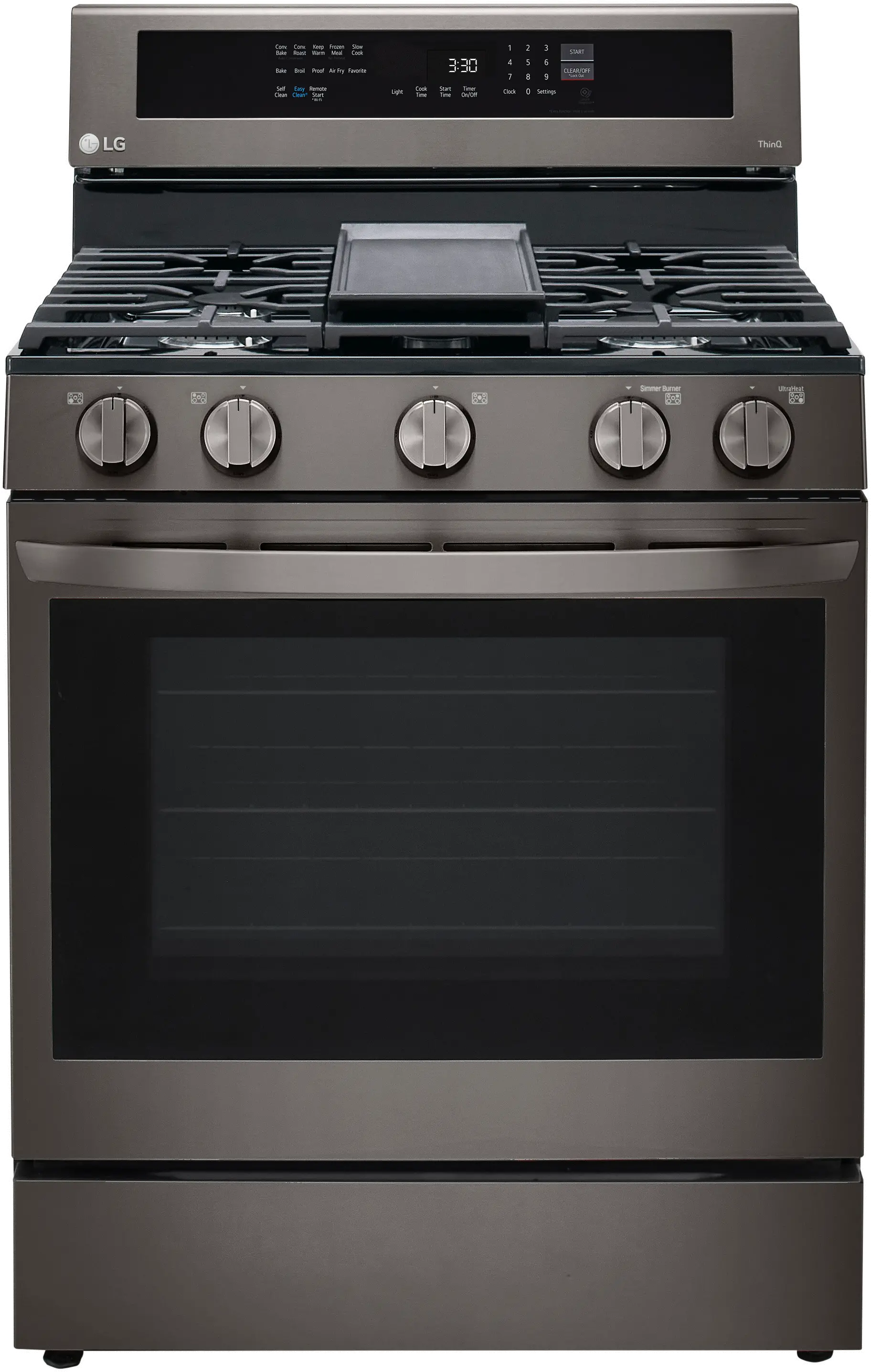 LRGL5825D LG 5.8 cu ft Gas Range with InstaView - Black Stainless Steel-3