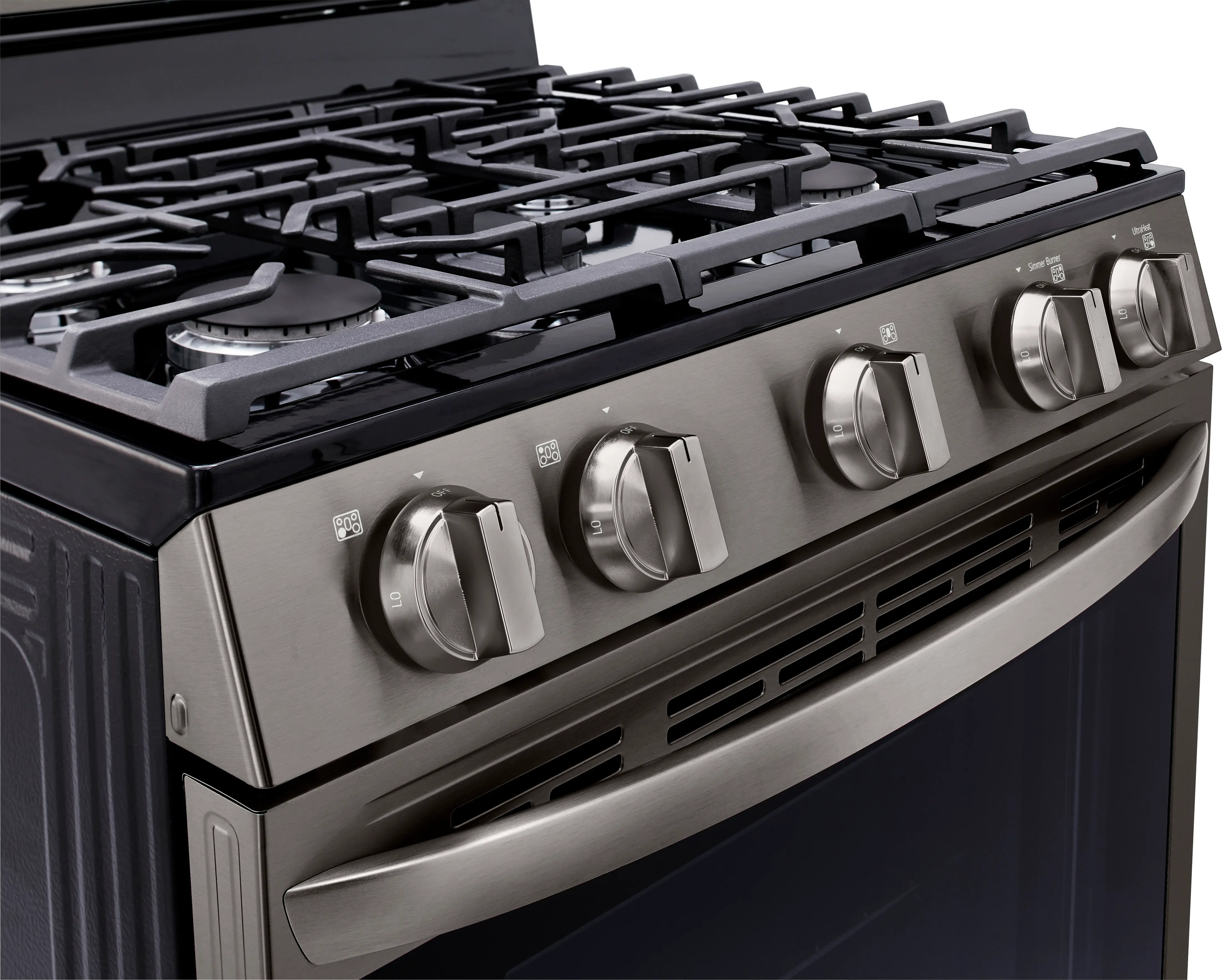 LRGL5825D LG 5.8 cu ft Gas Range with InstaView - Black Stainless Steel-8