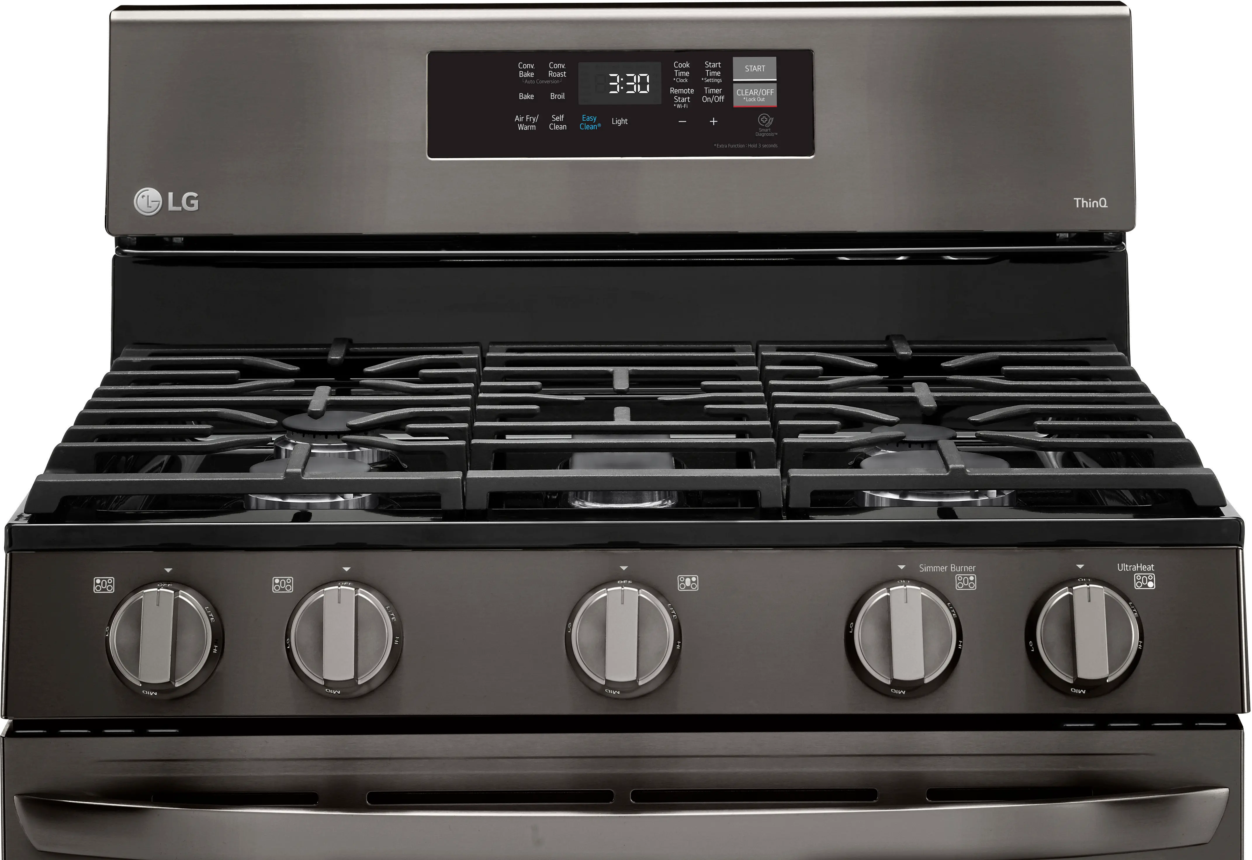 LRGL5823D LG 5.8 cu ft Gas Range - Black Stainless Steel-4