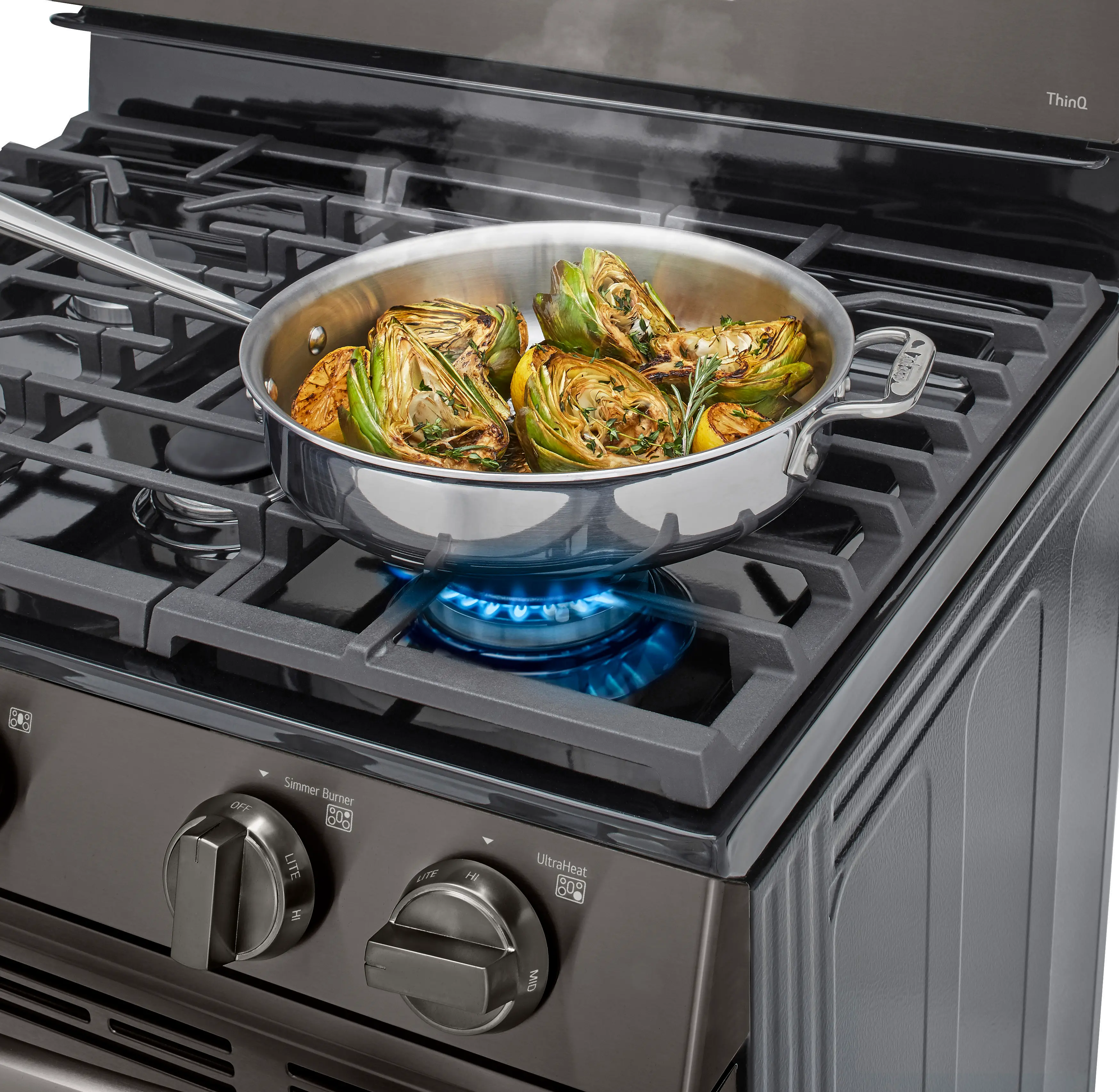 LRGL5823D LG 5.8 cu ft Gas Range - Black Stainless Steel-7