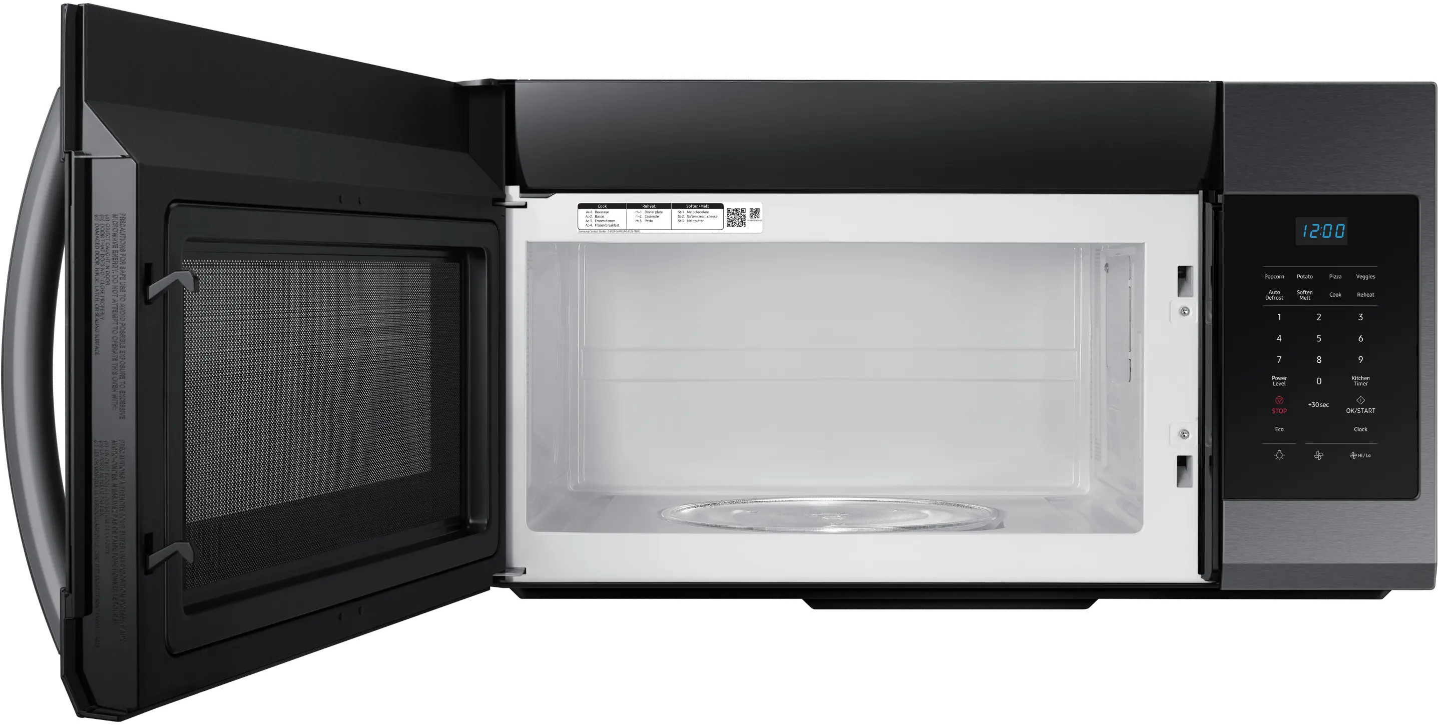 ME17R7021EG Samsung Over the Range Microwave - 1.7 cu. ft., Black Stainless Steel-3