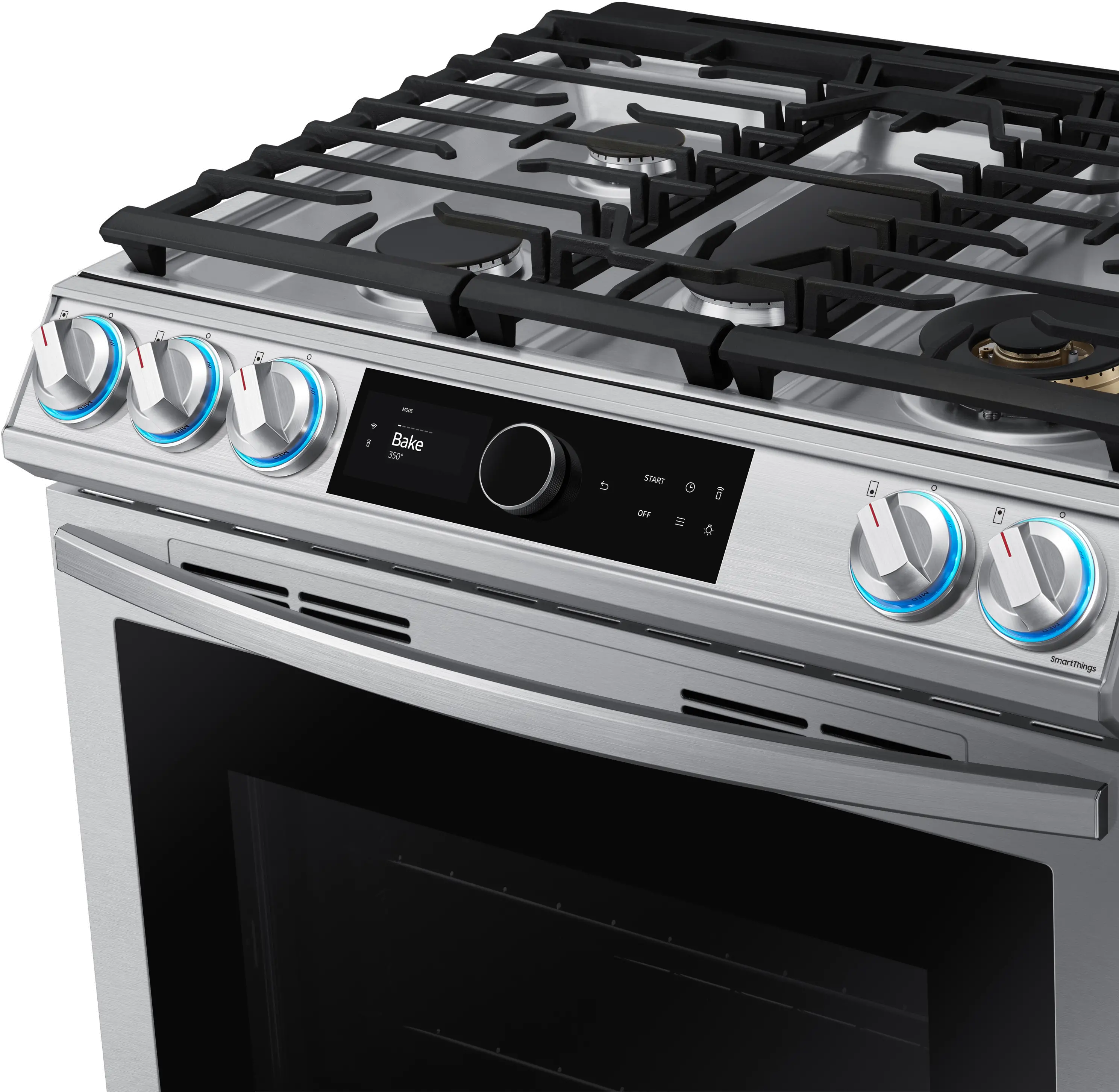 NX60T8711SS Samsung 6 cu ft Gas Range with Smart Dial - Stainless Steel-2