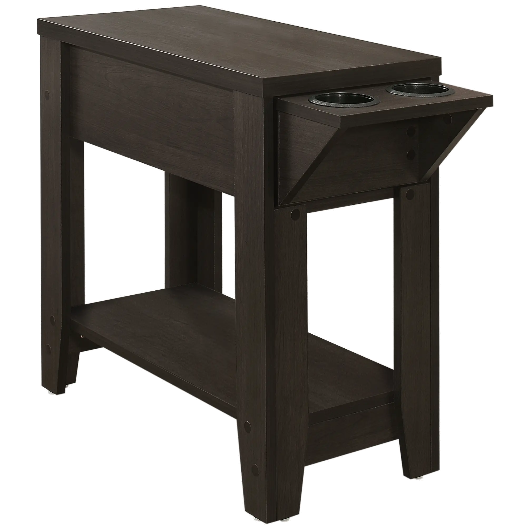 Cappuccino Brown Accent Side Table-1