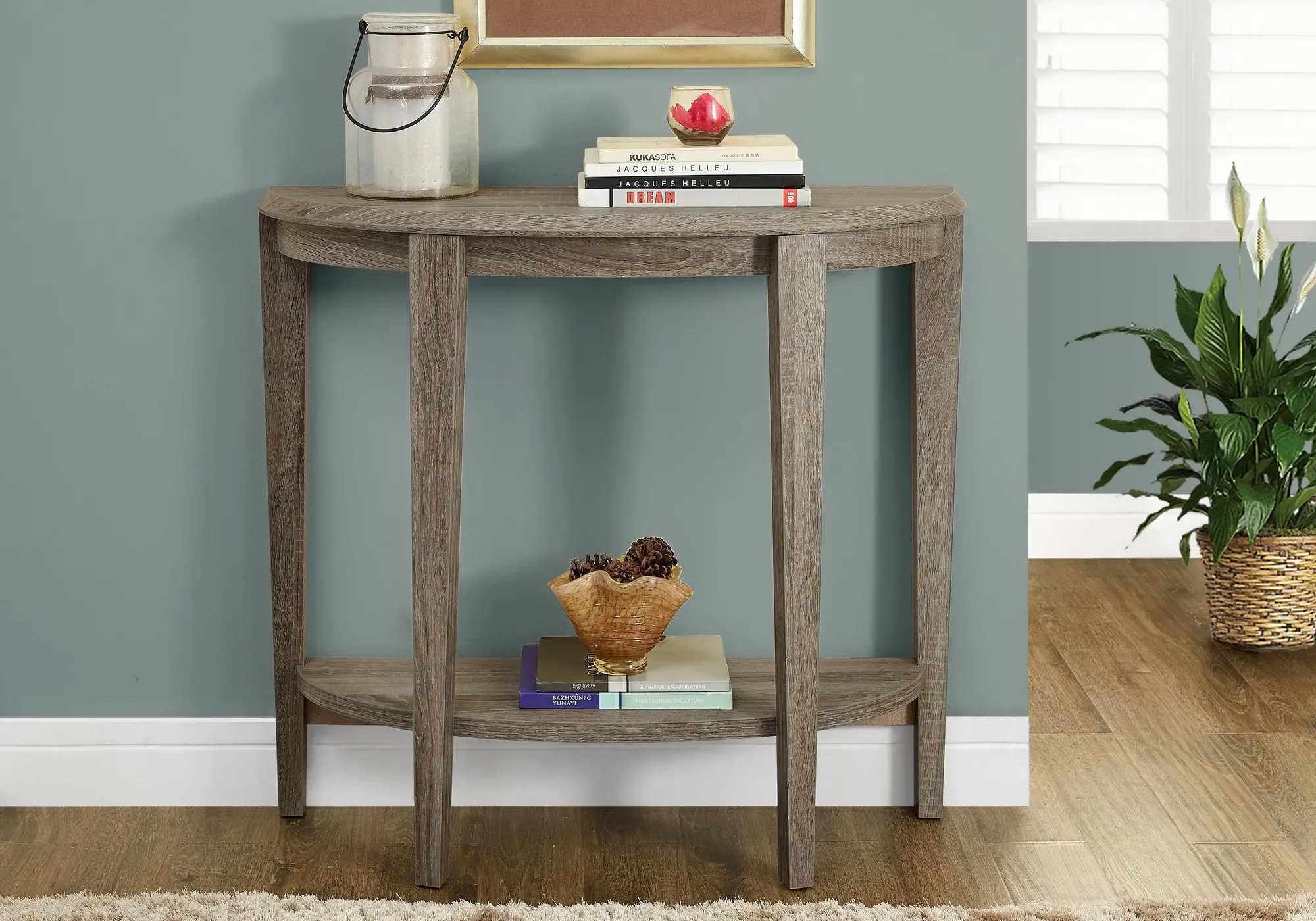 Dark Taupe Hall Sofa Table-2