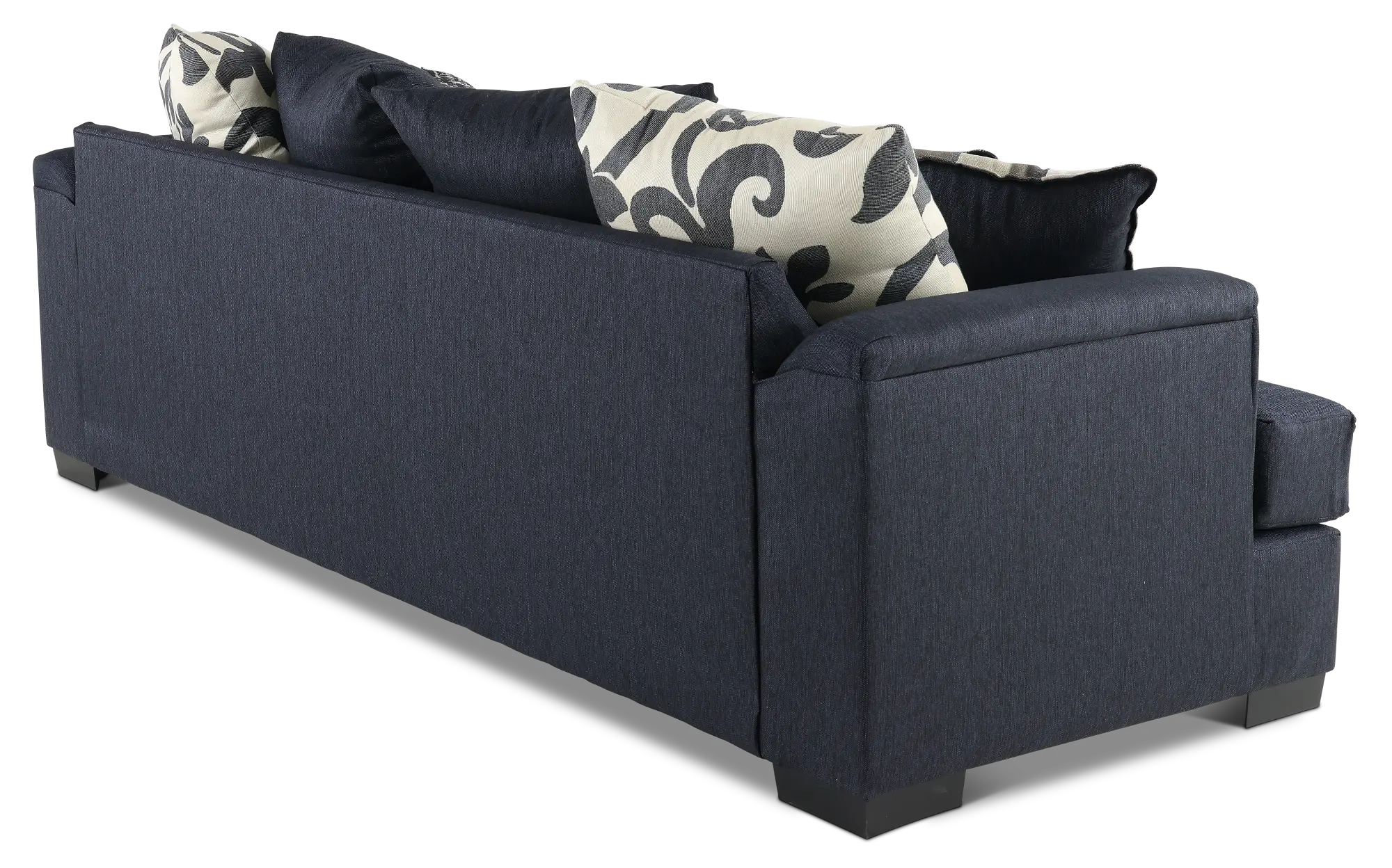 1/26迄 rikoao sofa navy Ktaxon 3 Seat Mid Century Modern Linen Sofa, Navy Blue with Wood