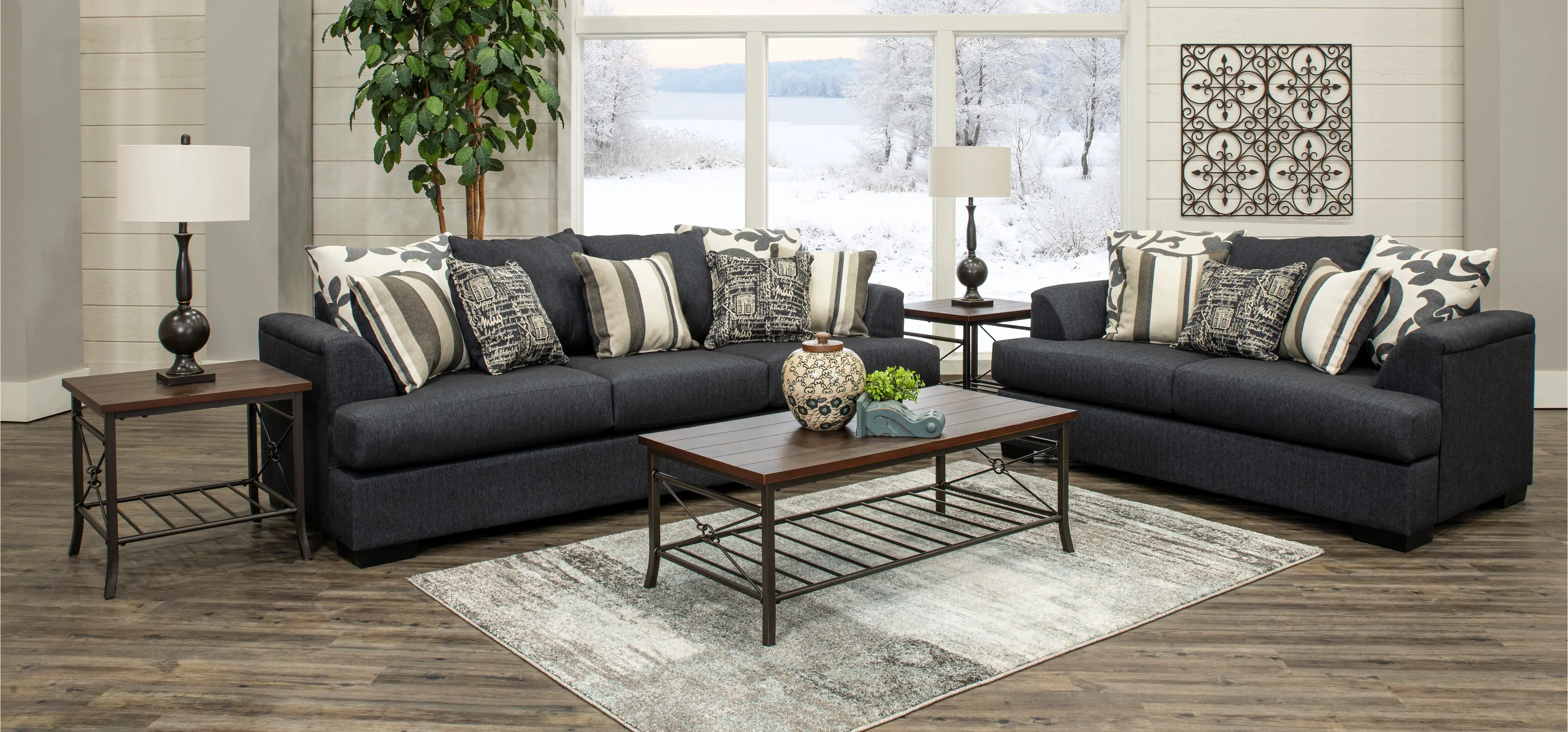 PASLOV/VLYMRN Passport Blue Loveseat-2