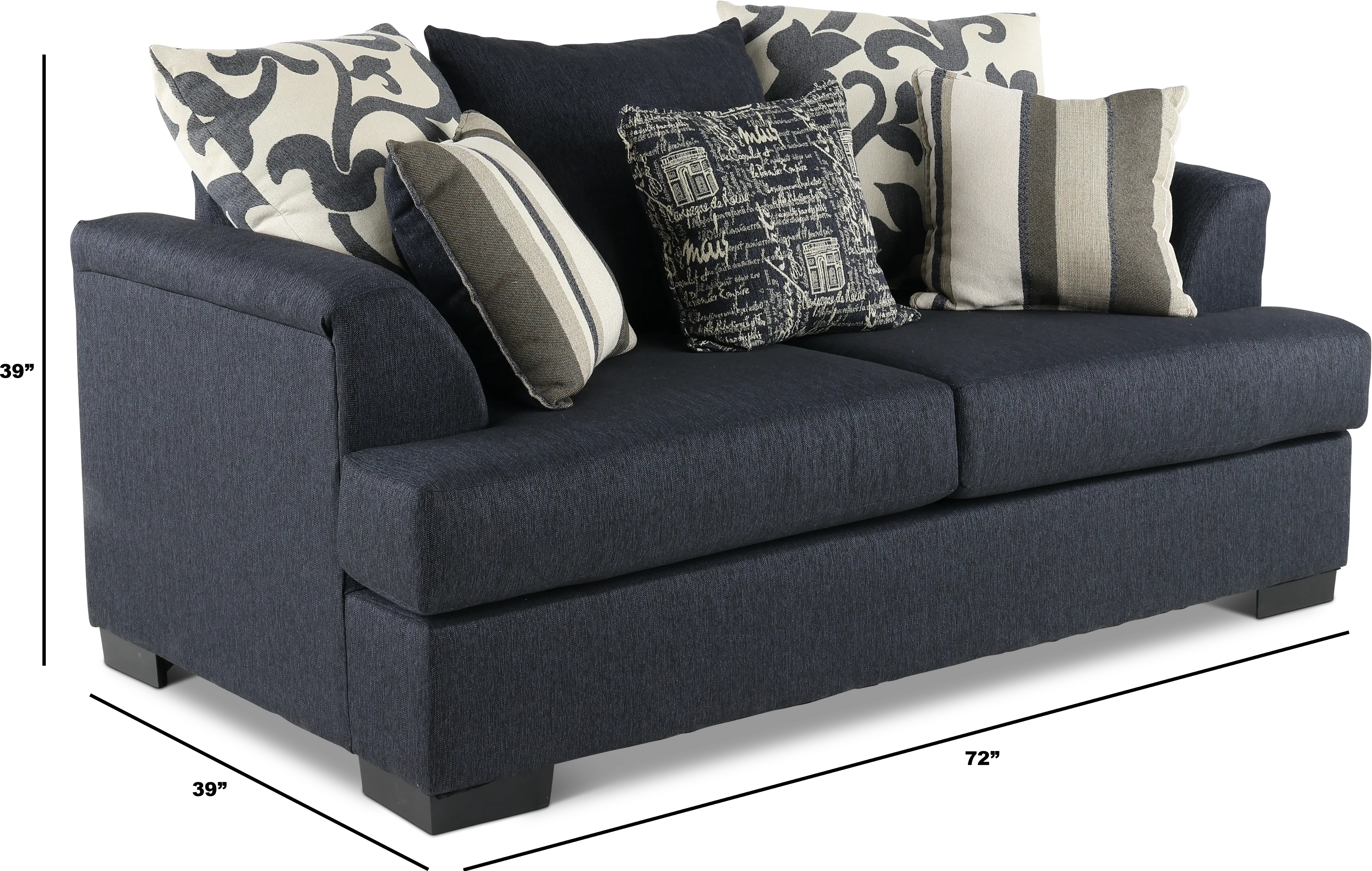 PASLOV/VLYMRN Passport Blue Loveseat-3