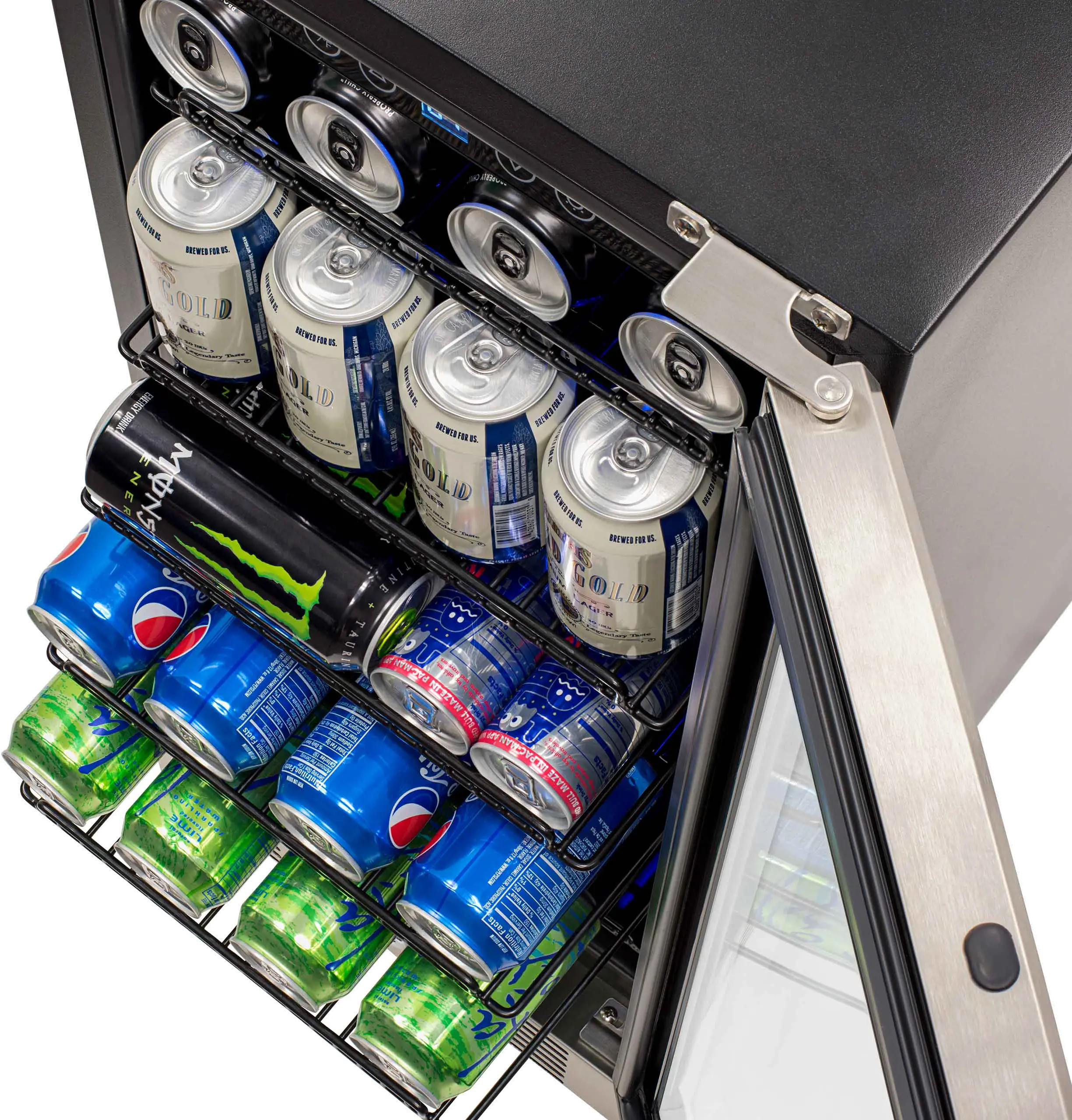 ABR-960 NewAir 96 Can Beverage Mini Fridge - Stainless Steel-4