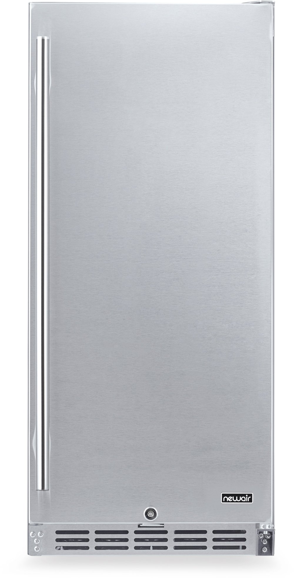 NewAir 15 Inch Built In Beverage Mini Refrigerator - 96 Cans Weatherproof Stainless Steel