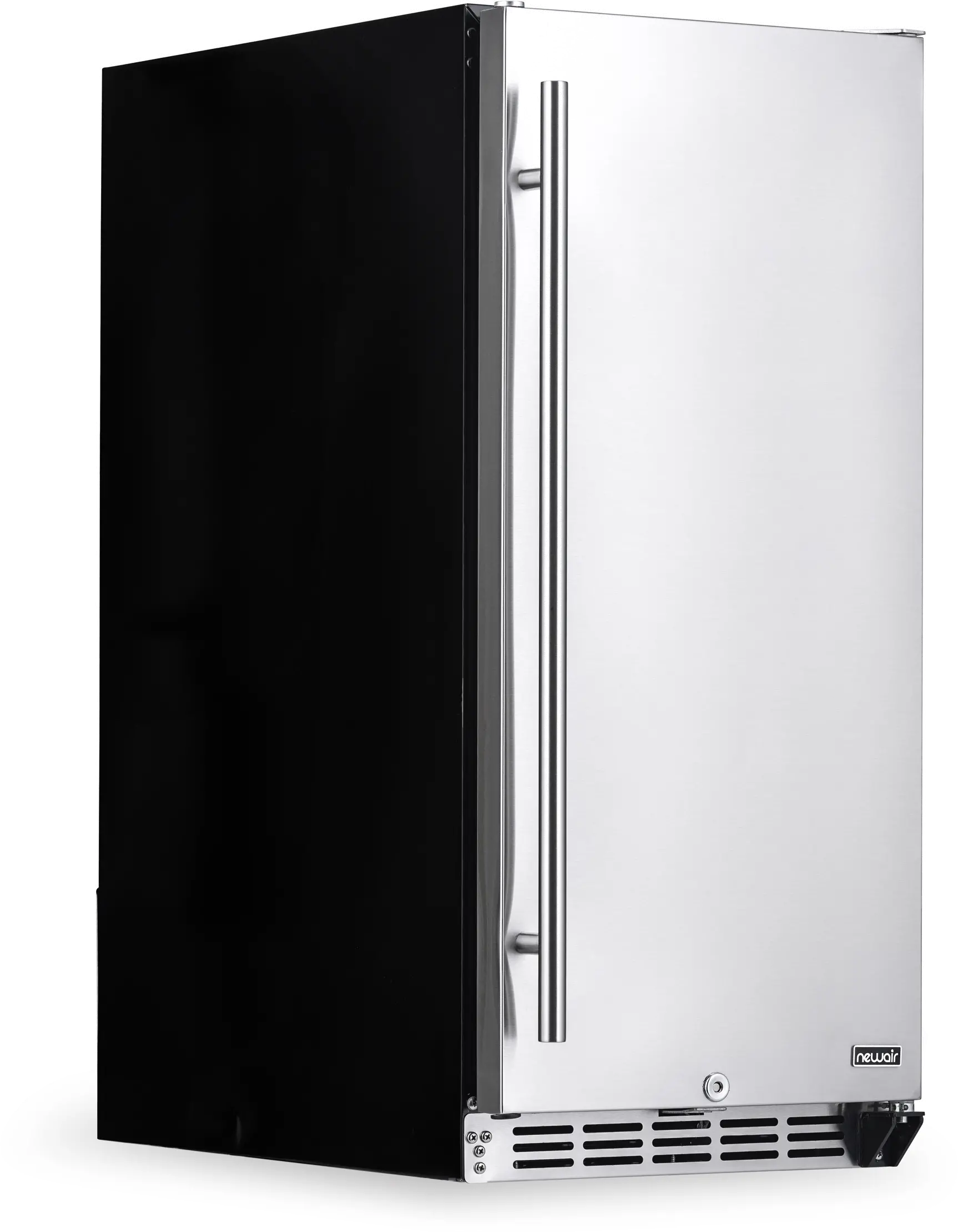 NOF090SS00 NewAir 15 Inch Built In Beverage Mini Refrigerator - 96 Cans, Weatherproof Stainless Steel-3