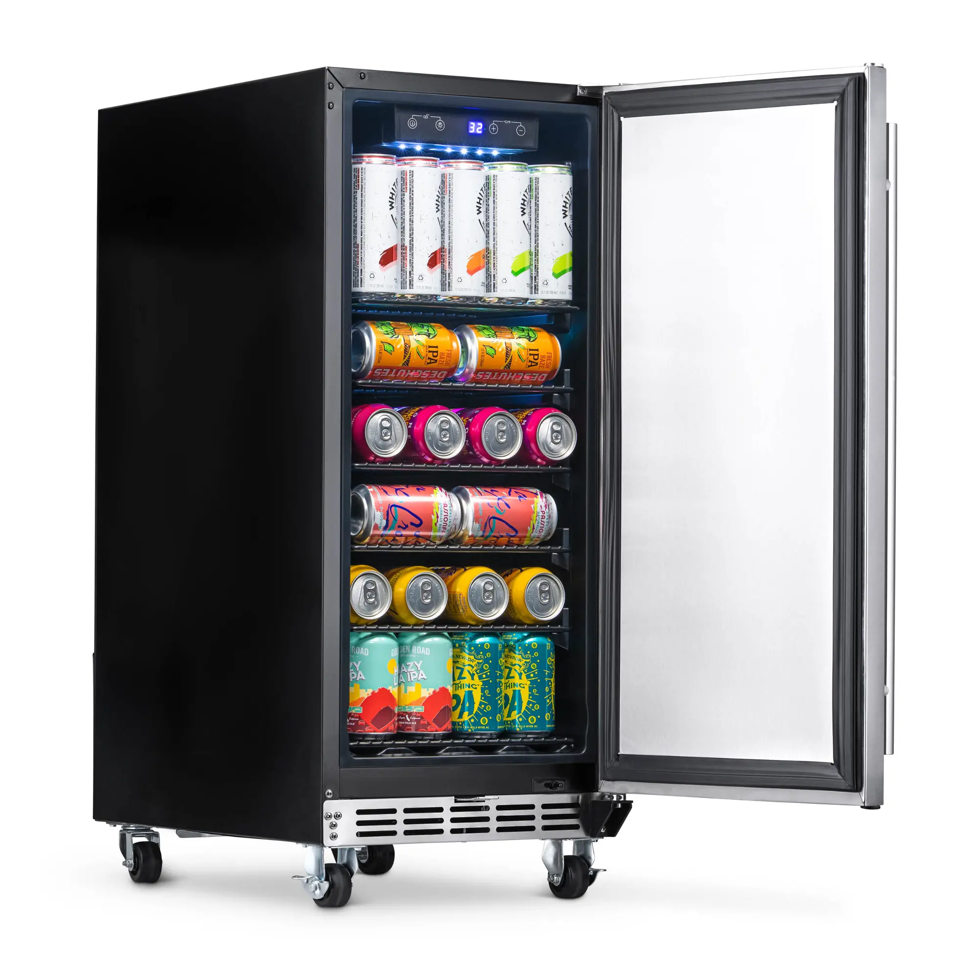 NewAir 15 Inch Built In Beverage Mini Refrigerator - 96 Cans