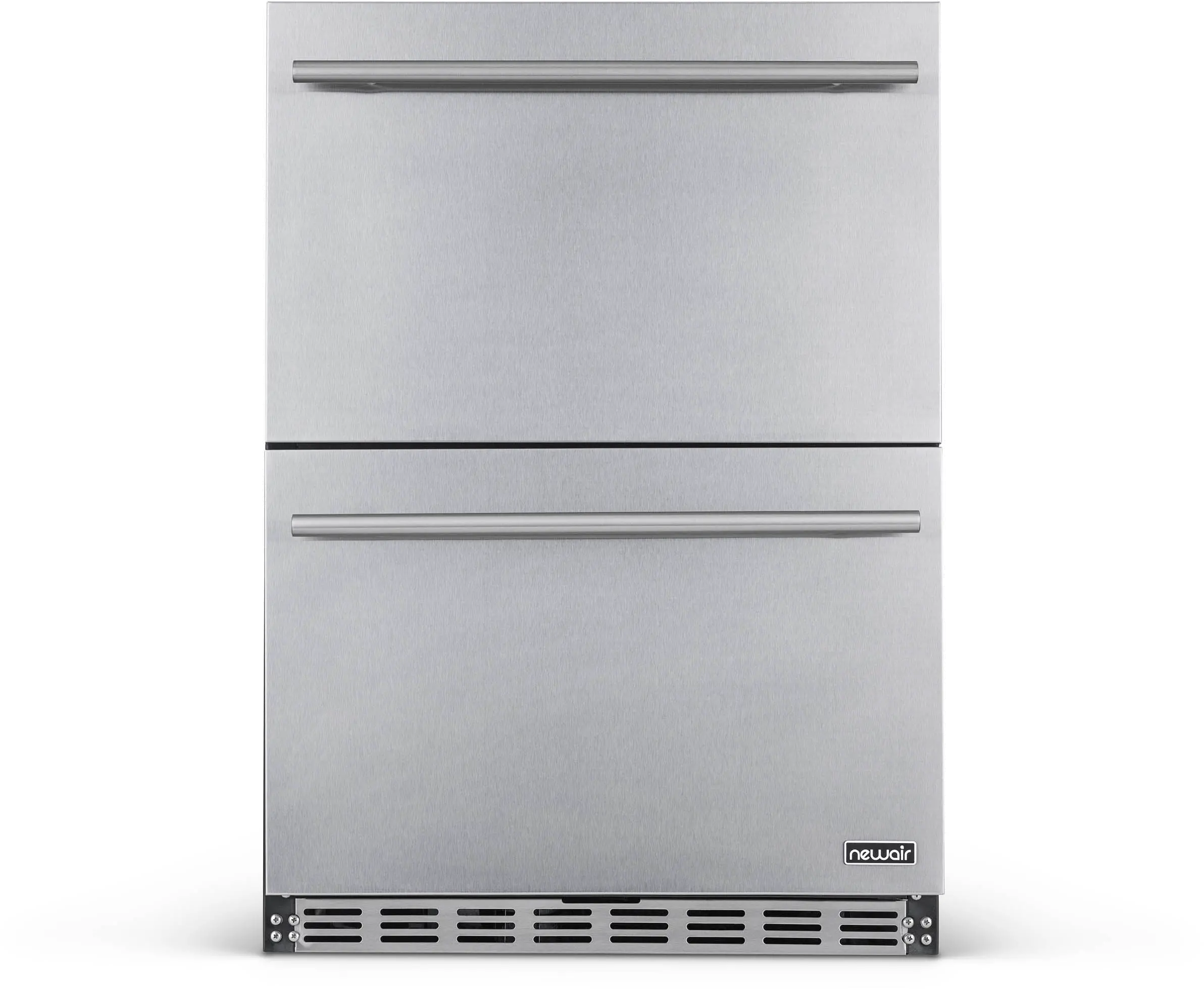 NOF100SS00 NewAir Two Drawer Indoor Outdoor Mini Fridge - 20 Bottles + 80 Cans, Stainless Steel-1