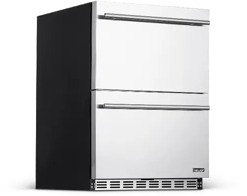 NewAir Two Drawer Indoor Outdoor Mini Fridge - 20 Bottles +