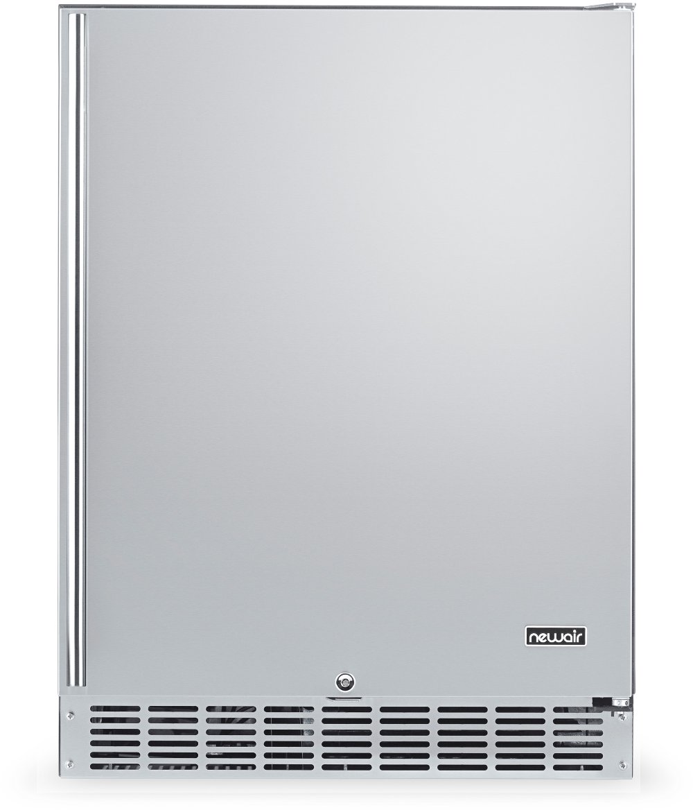 NewAir 160 Can Beverage Mini Fridge - Stainless Steel