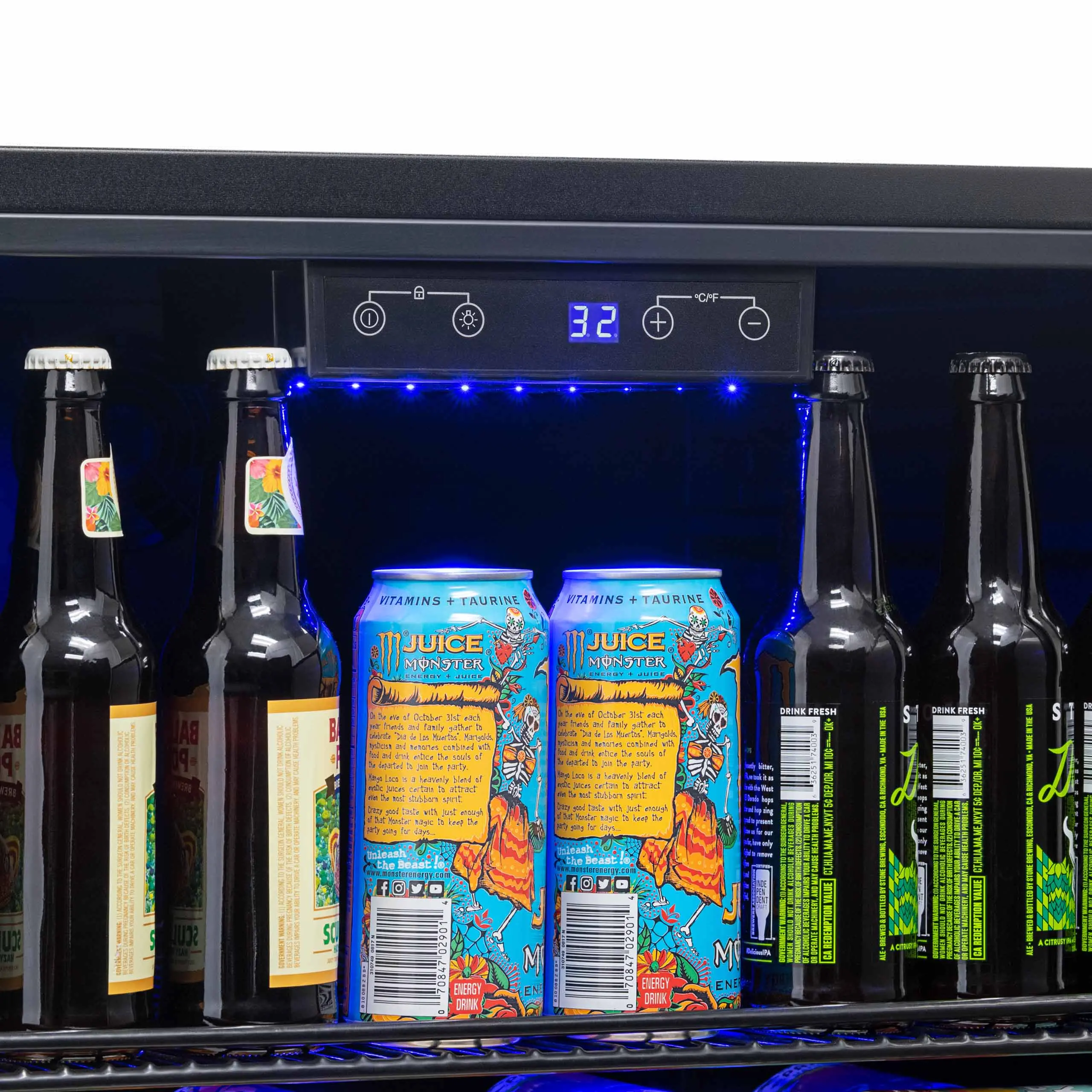 NOF160SS00 NewAir 160 Can Beverage Mini Fridge - Stainless Steel-2