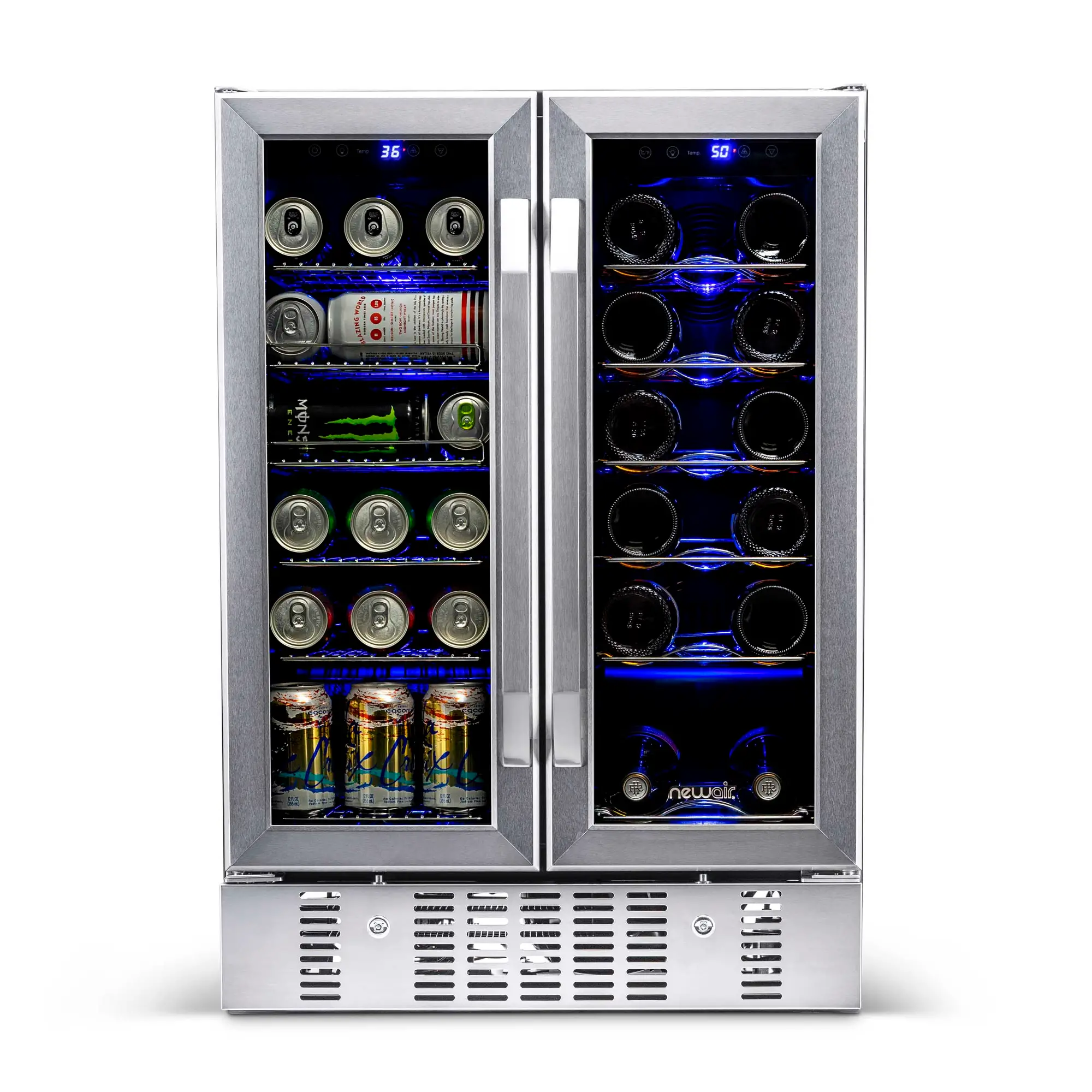 NewAir 24 Inch Dual Zone Mini Fridge - Stainless Steel | RC Willey