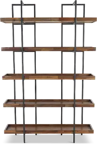 Elbert Industrial Open Bookcase