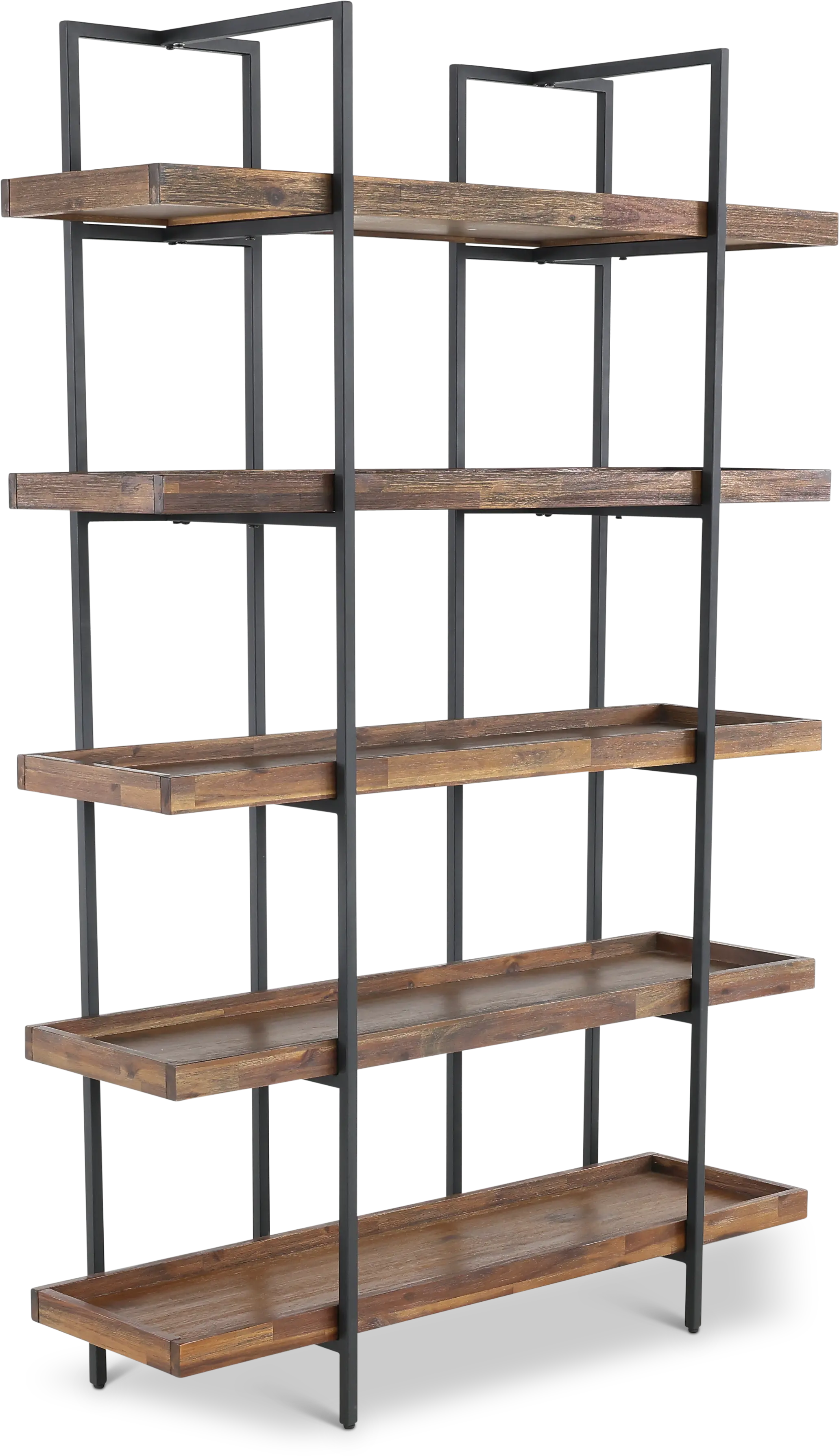Elbert Industrial Open Bookcase-4