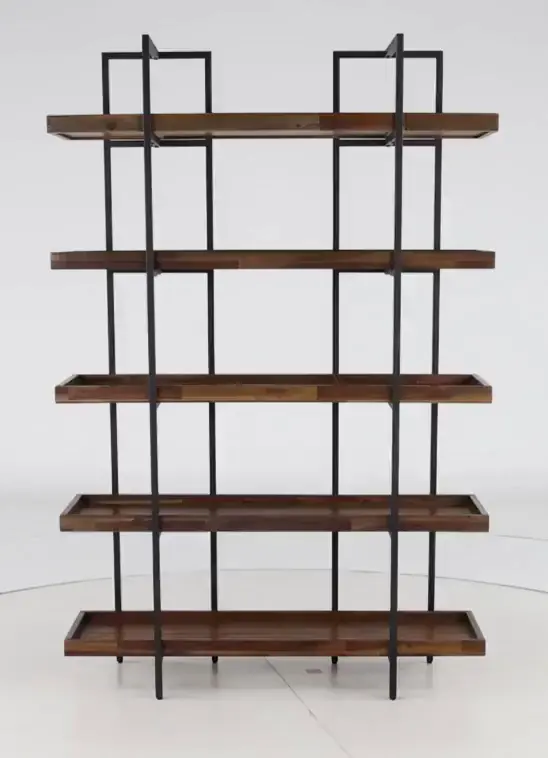Elbert Industrial Open Bookcase-5