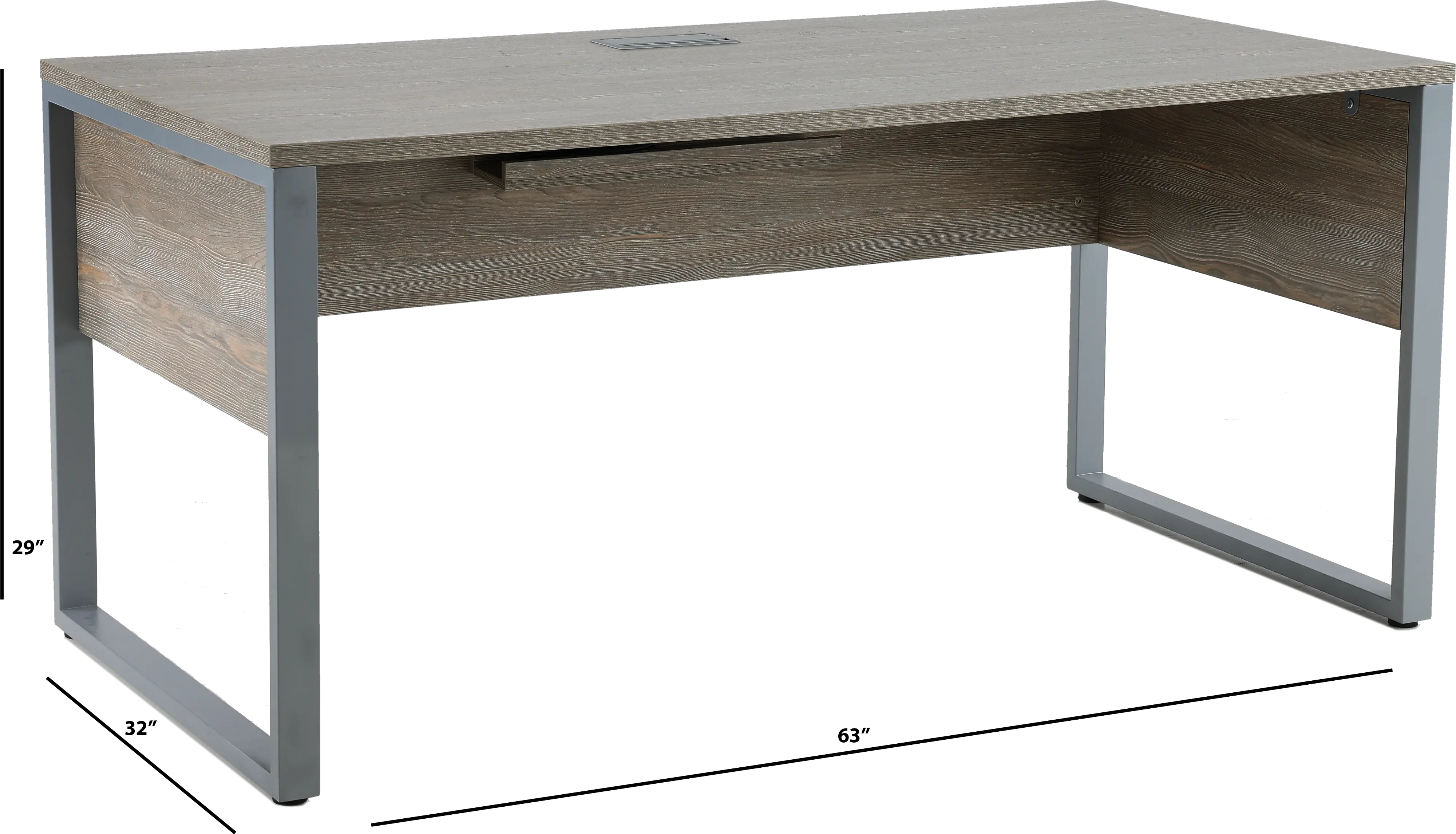 Kalmar Gray Modern Office Desk-2