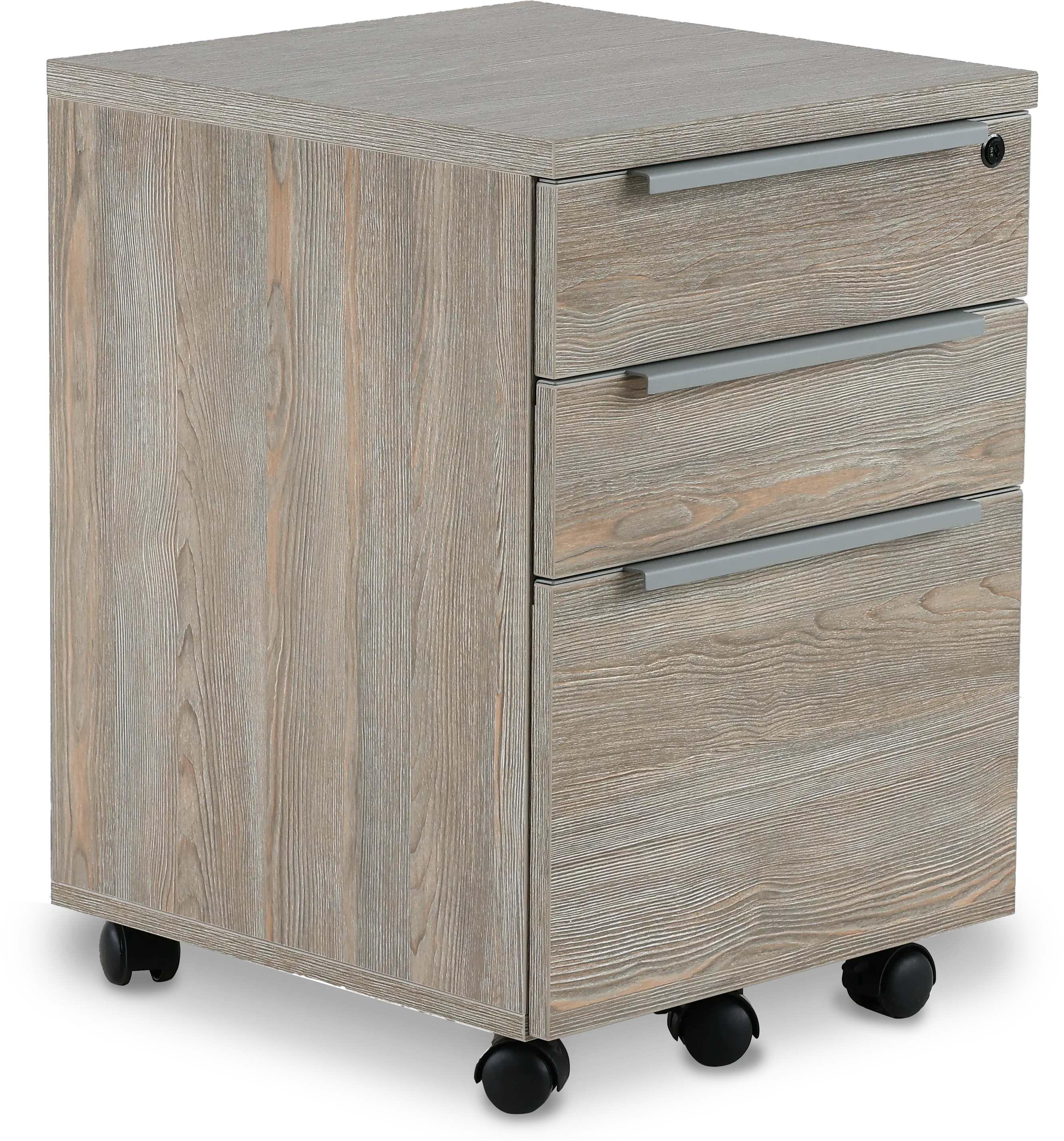 Kalmar Gray 3-Drawer File Cabinet-1