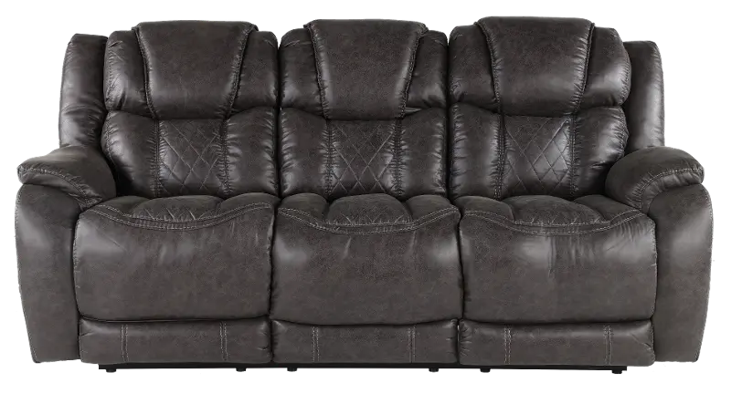 Daytona Steel Gray Power Reclining Sofa