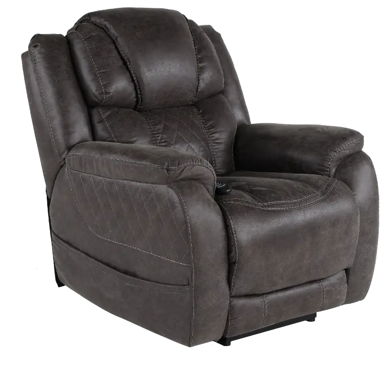 Daytona Steel Gray Power Recliner