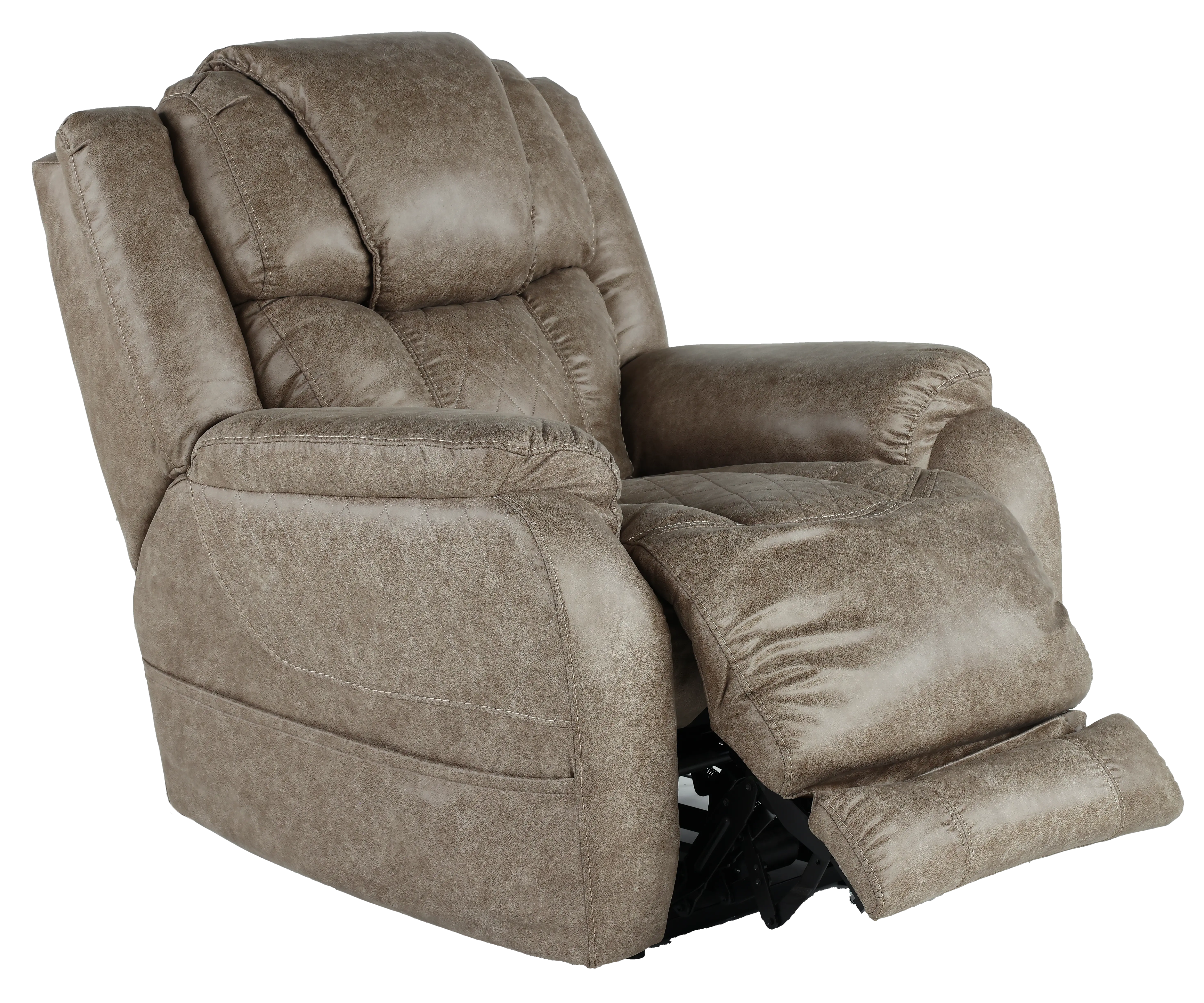 Daytona Mushroom Tan Power Recliner-4