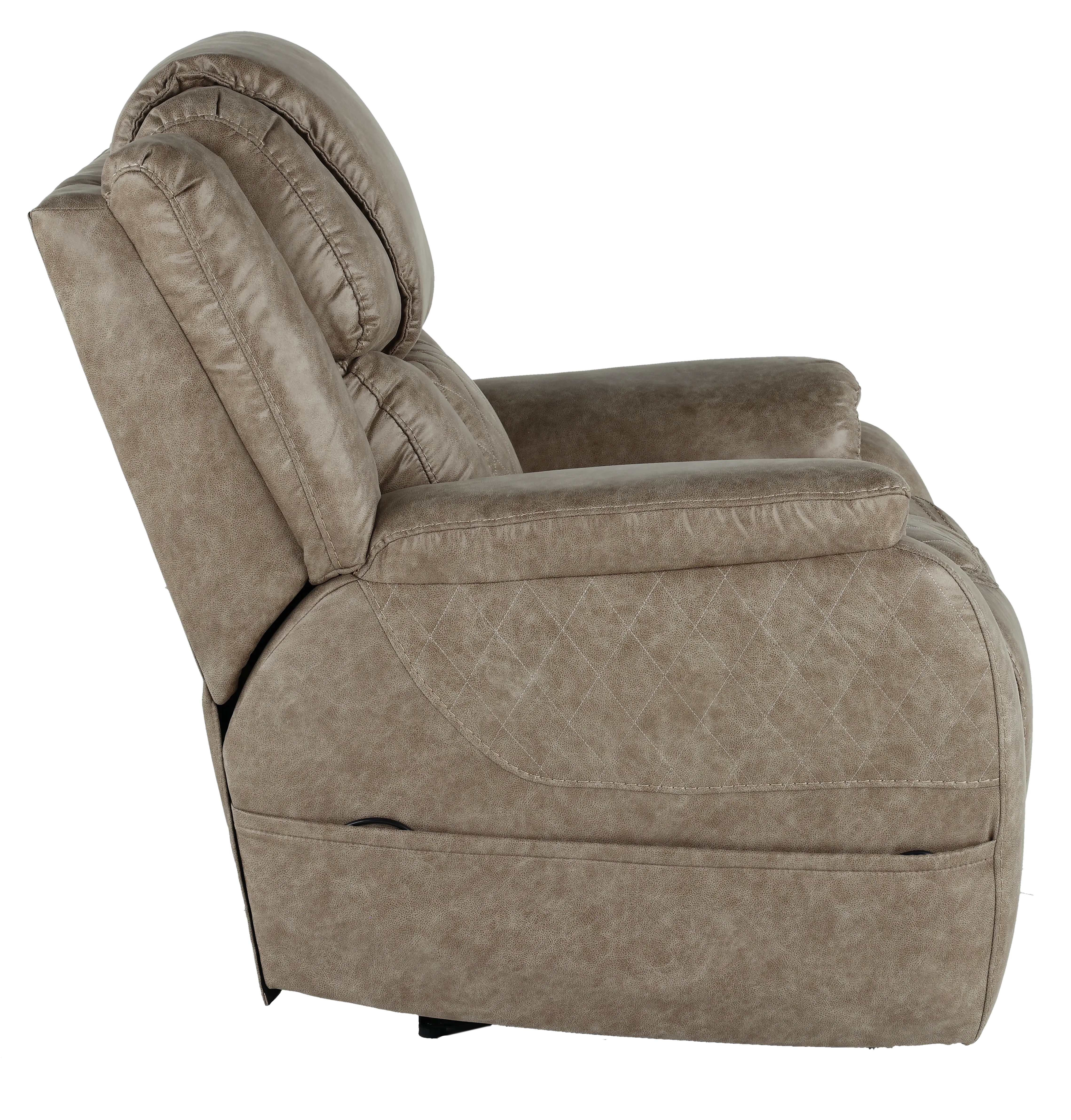 Daytona Mushroom Tan Power Recliner-5