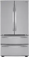 LMWC23626S LG 22.7 cu ft French Door Refrigerator - Counter Depth Stainless Steel