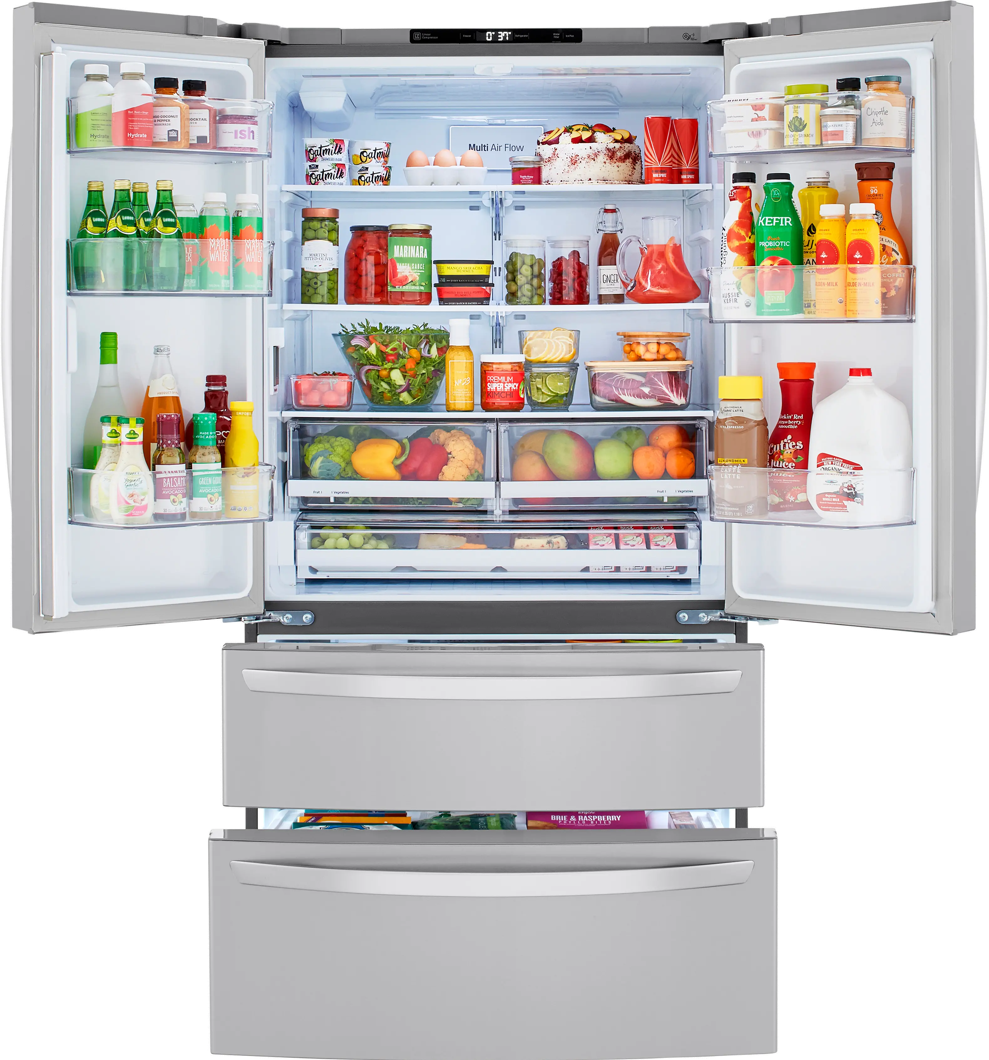 LMWC23626S LG 22.7 cu ft French Door Refrigerator - Counter Depth Stainless Steel-4