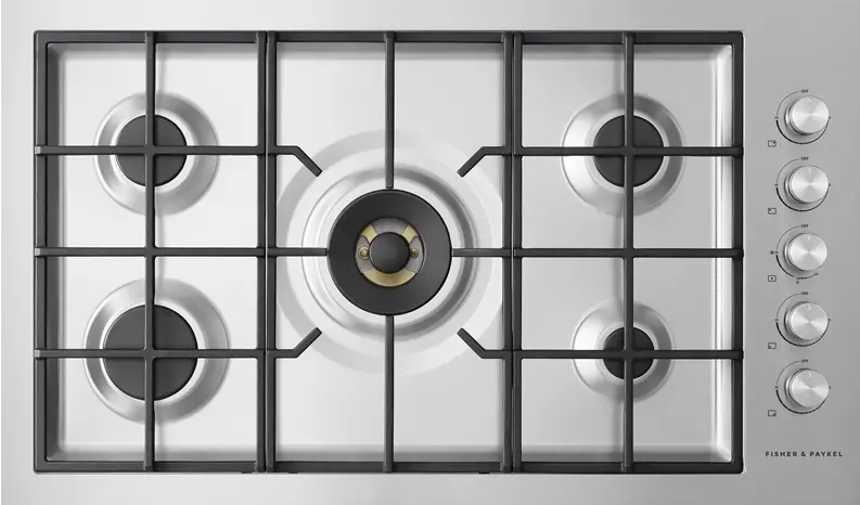 CG365DNGRX2N Fisher and Paykel Contemporary Gas Cooktop - Stainless Steel 36 Inch-1