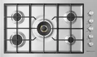 CG365DNGRX2 N Fisher and Paykel Contemporary Gas Cooktop - Stainless Steel 36 Inch