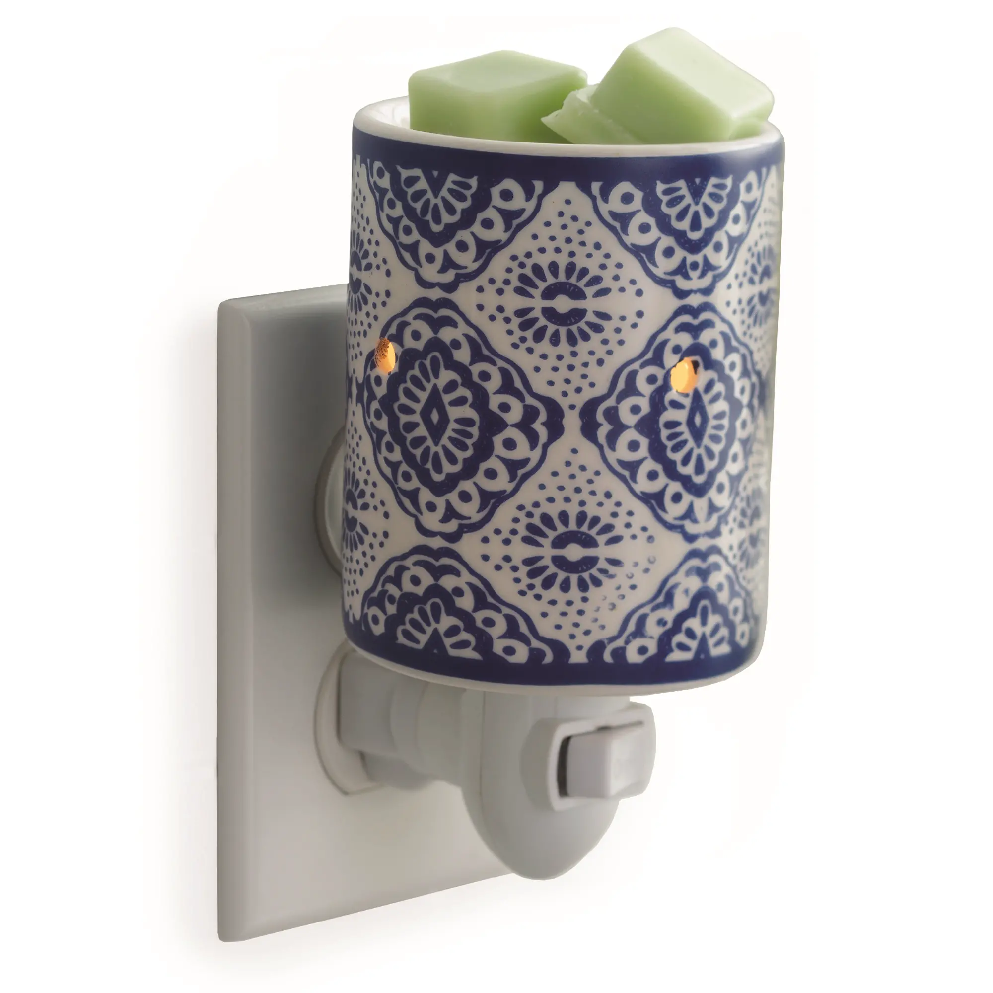 White and Indigo Blue Pluggable Fragrance Warmer-3
