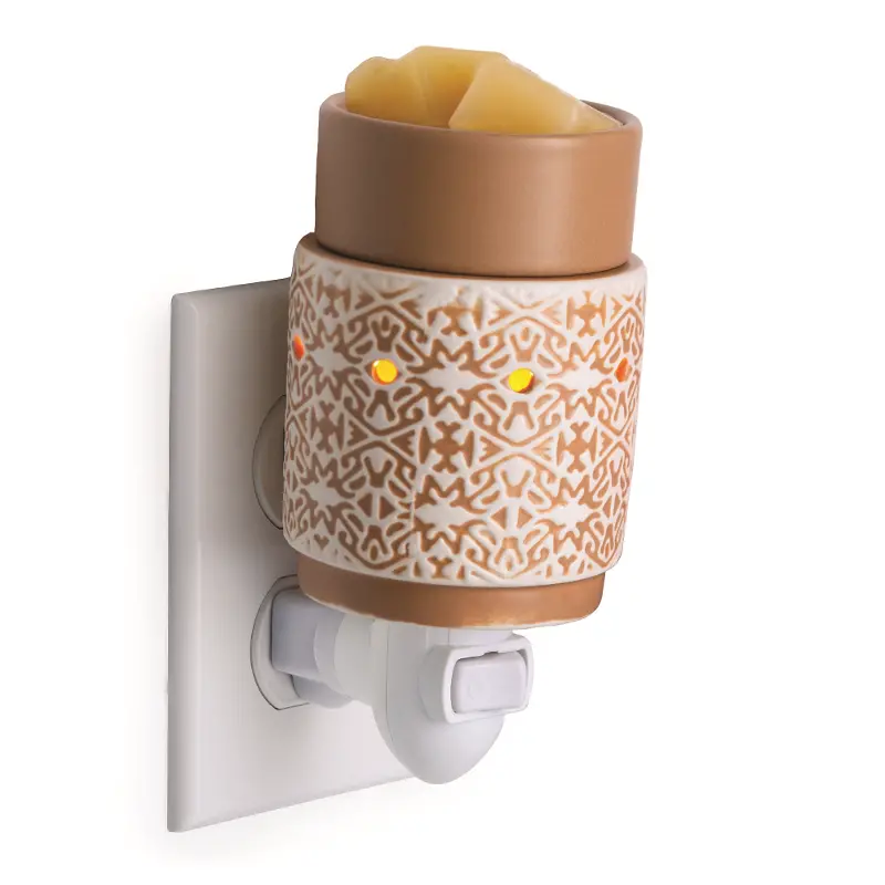 Terracotta and White Pluggable Fragrance Warmer