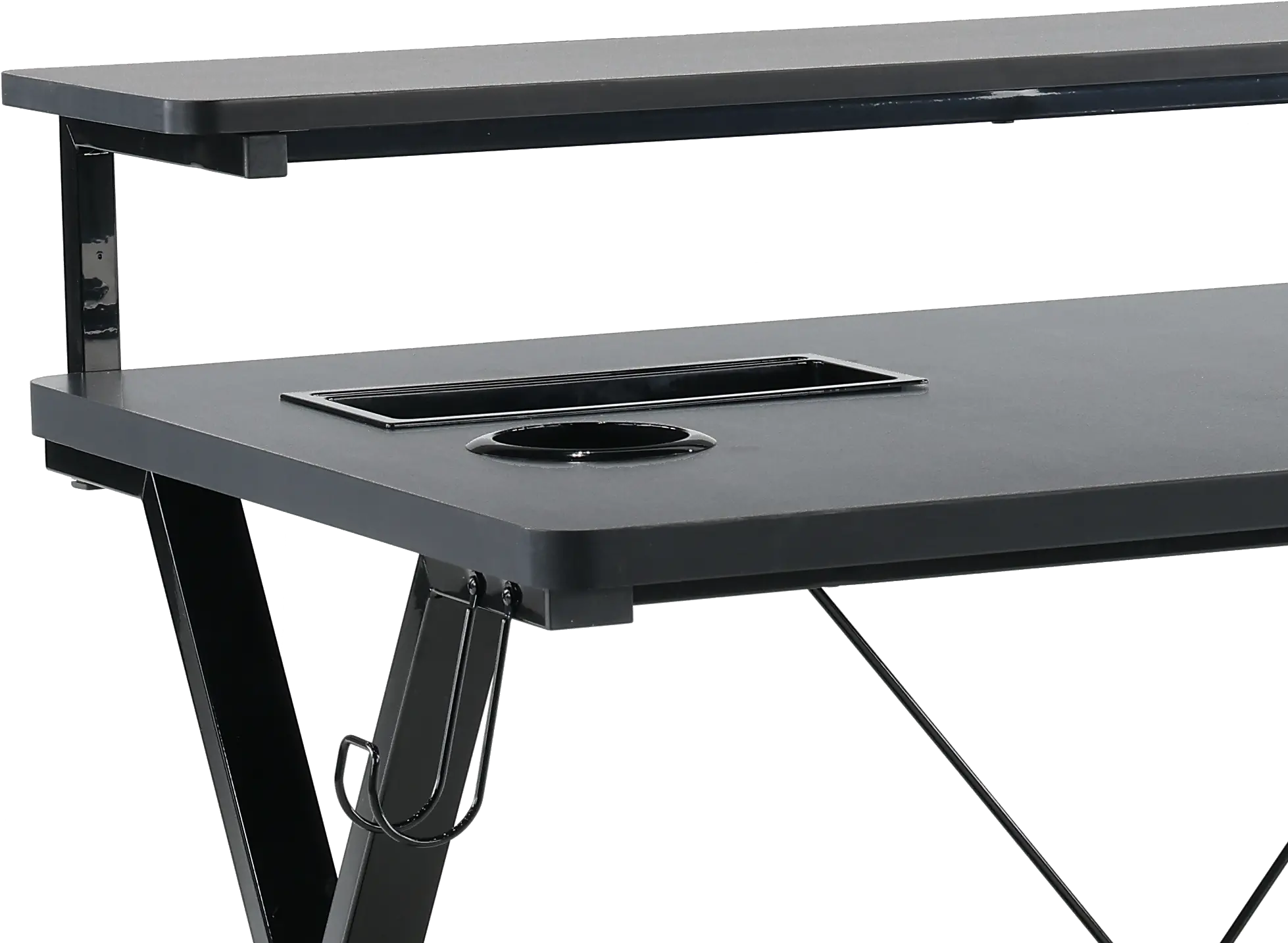 Checkpoint Ghost Battlestation Black 48 Inch Gaming Desk-4