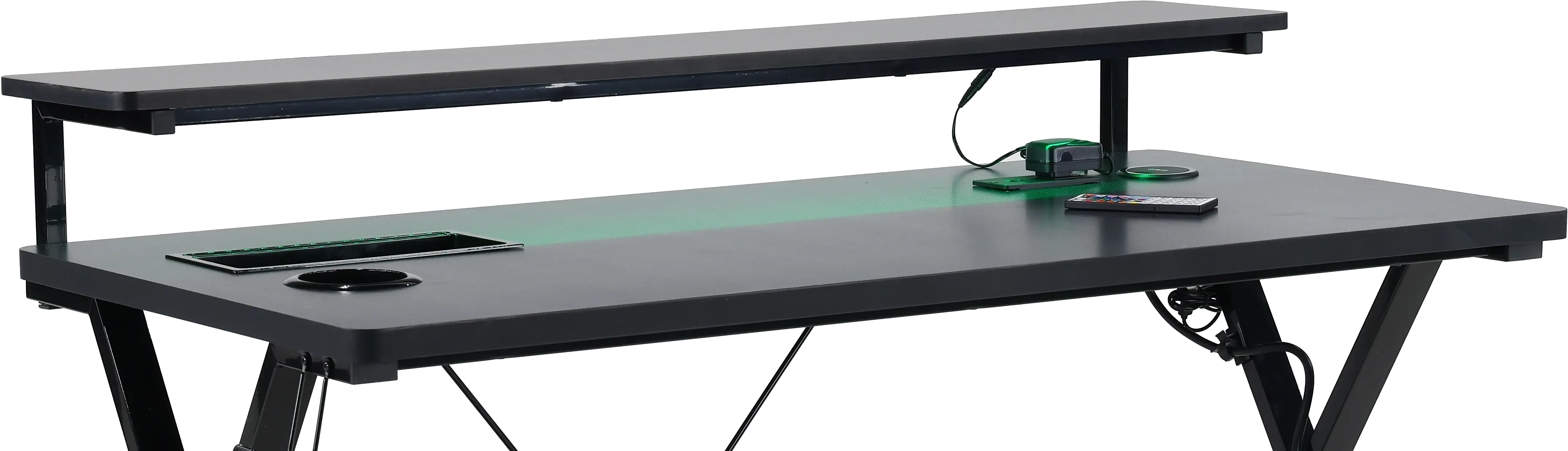Checkpoint Ghost Battlestation Black 48 Inch Gaming Desk-7
