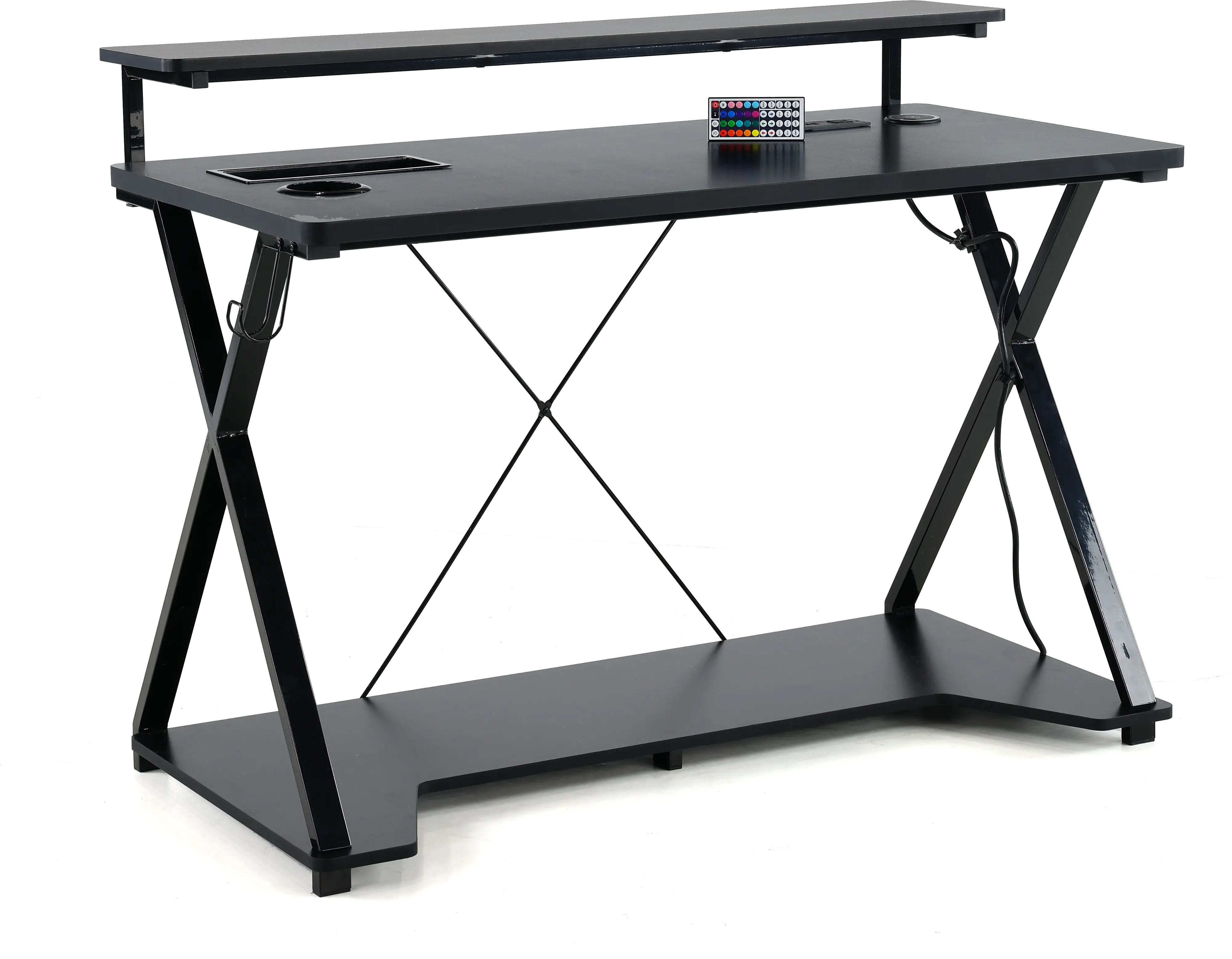 Checkpoint Ghost Battlestation Black 48 Inch Gaming Desk-9