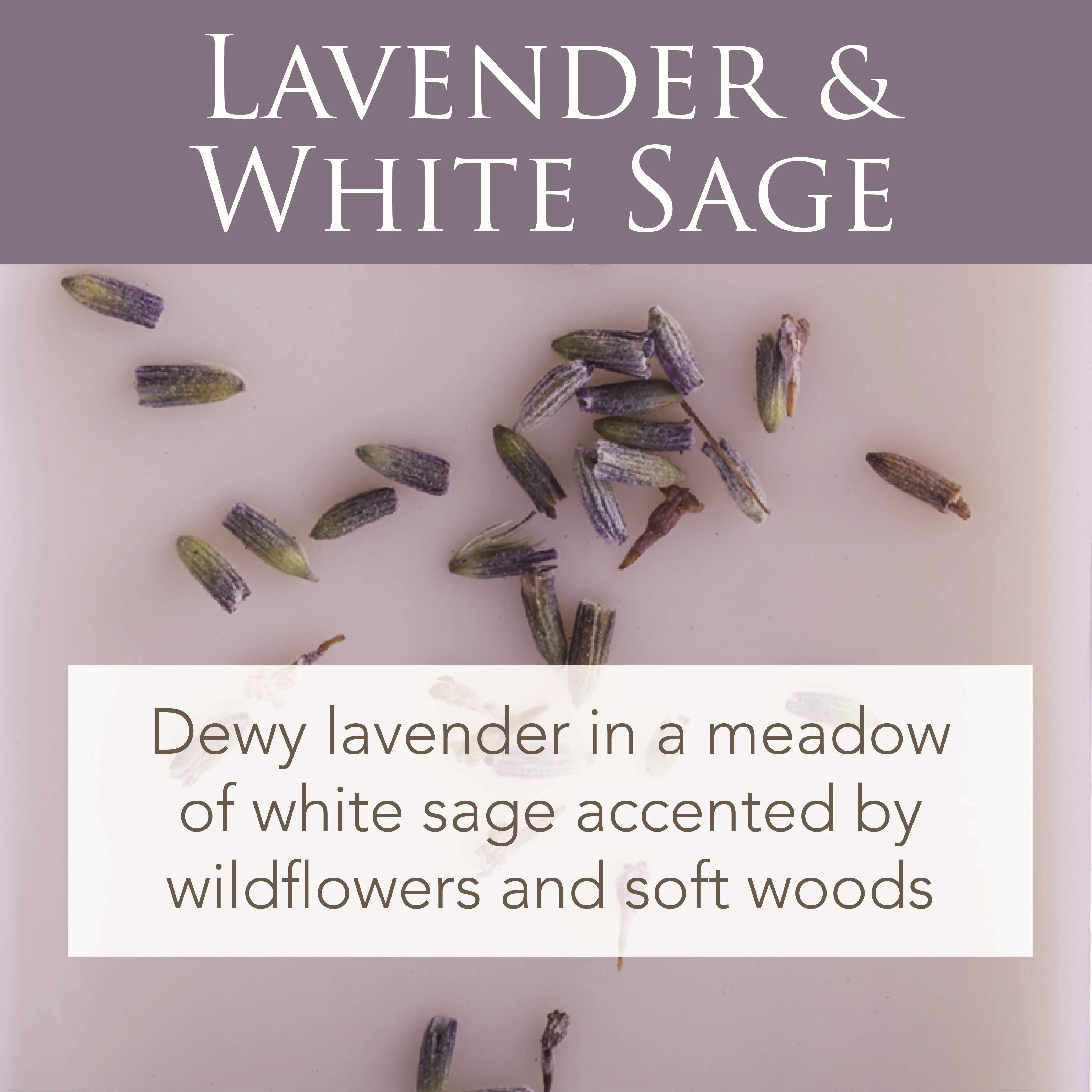Lavender and White Sage 2.5oz Artisan Wax Melt-2