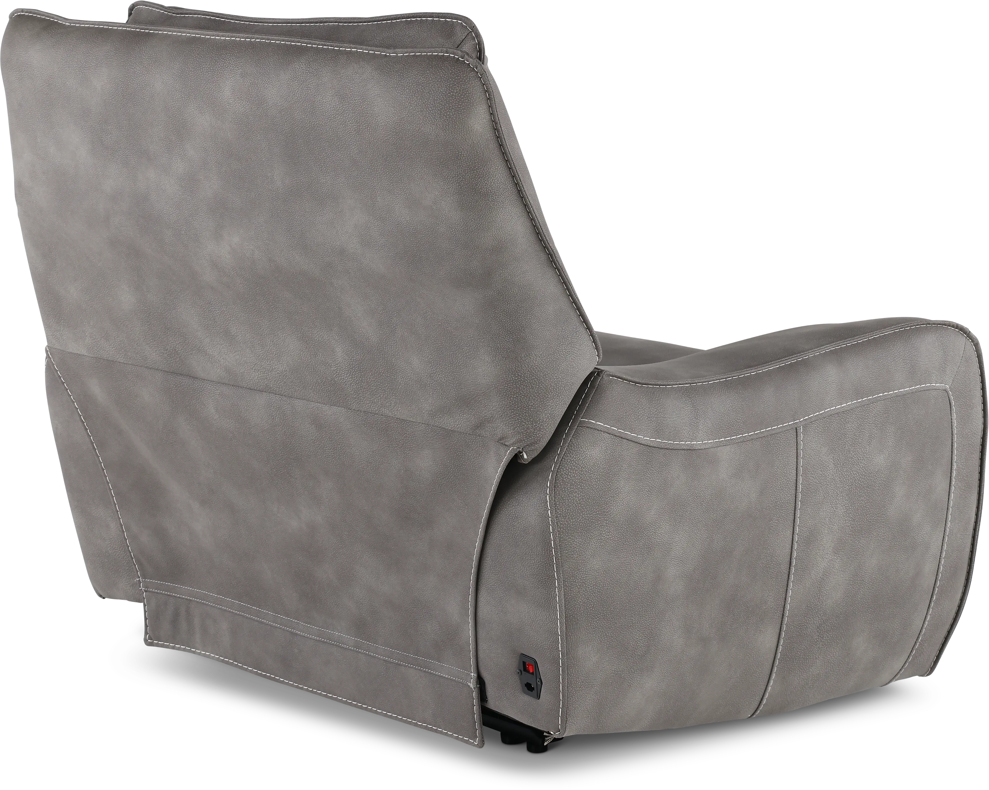 Sauvage Charcoal Gray Power Recliner with Power Headrest-6