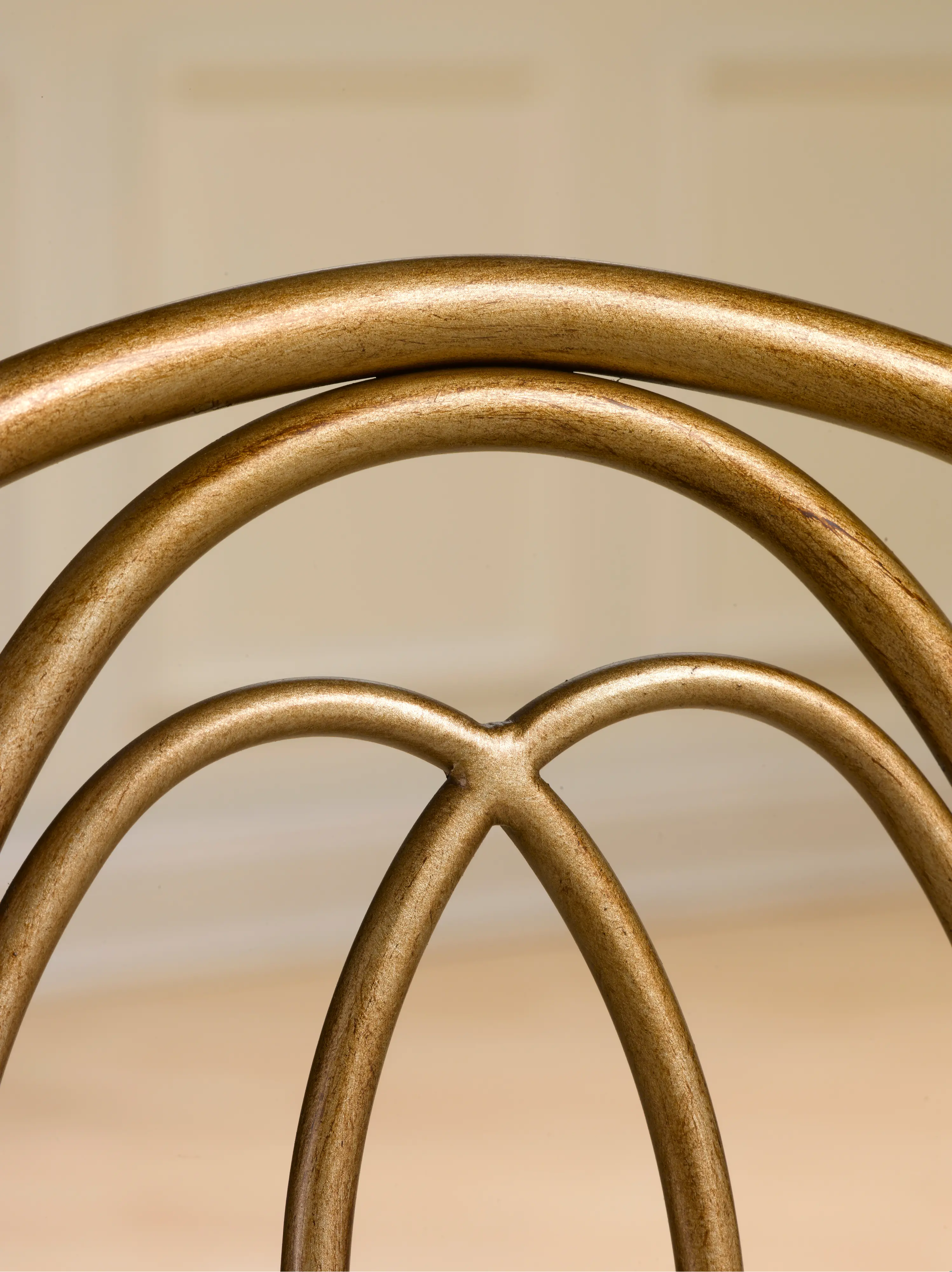 Transitional Golden Bronze Vanity Stool - Emerson-3