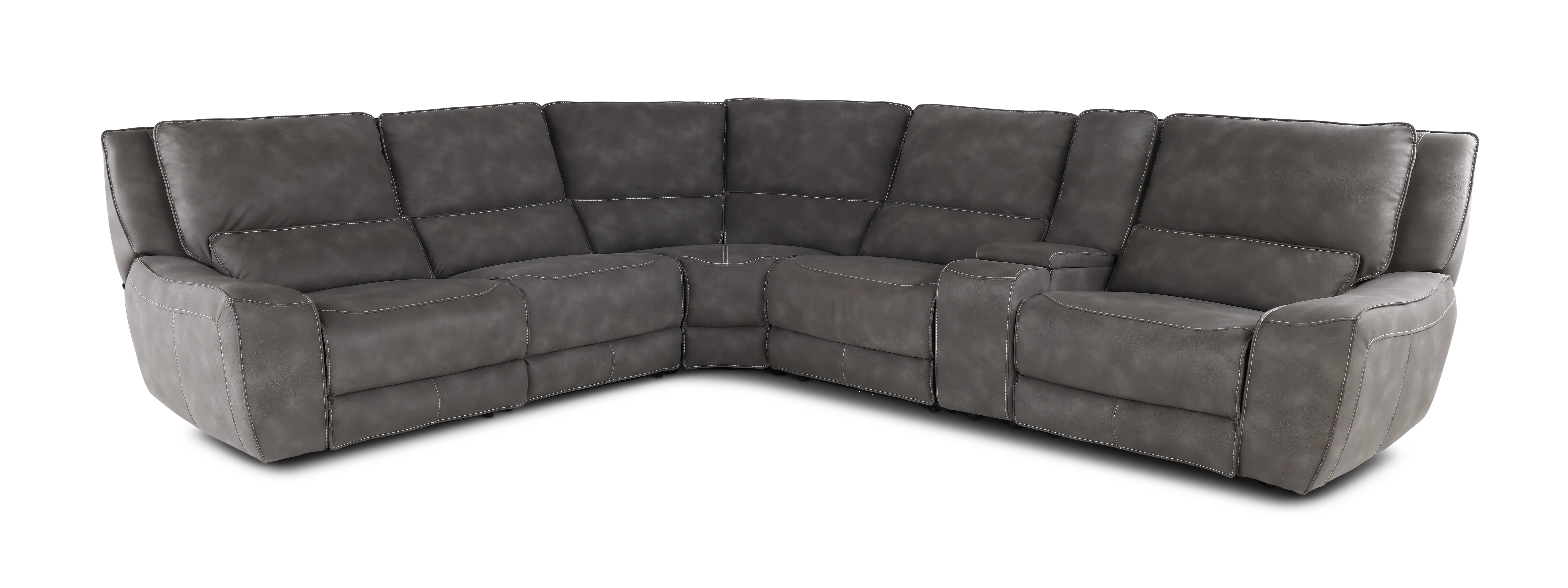 Sauvage Charcoal Gray 6 Piece Power Reclining Sectional-1